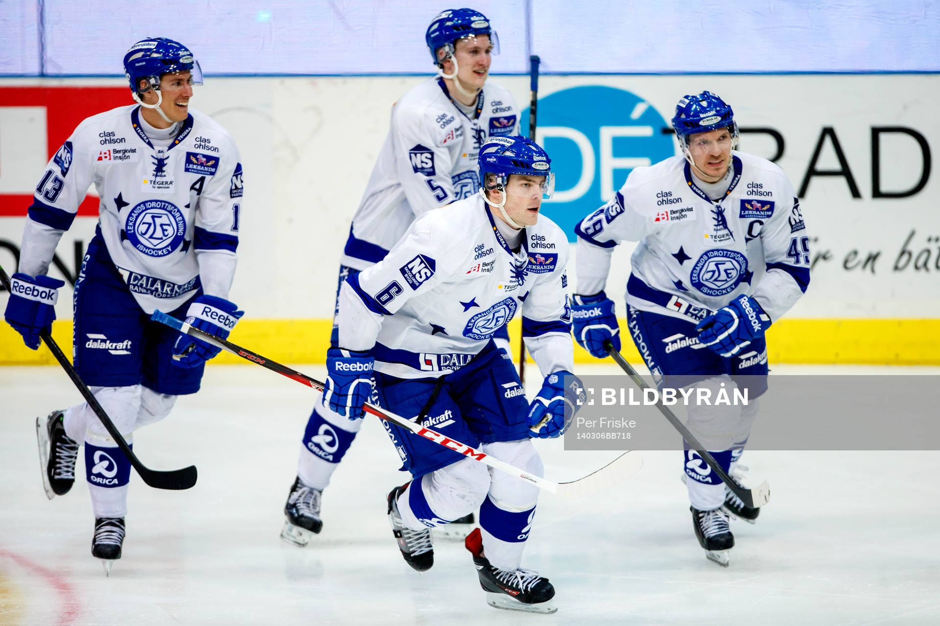 Leksands Jon Knuts, Patrik Hersley, Tom Linder och Gabriel