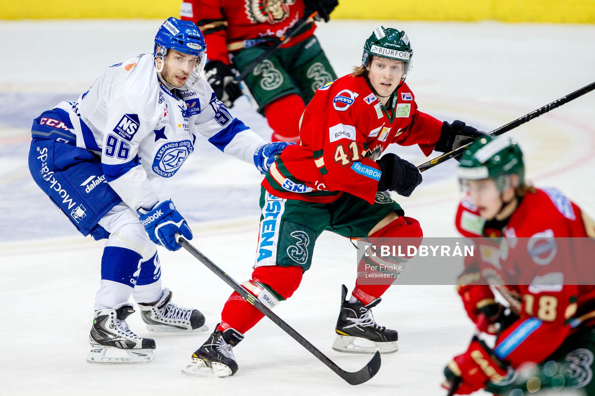 Leksands Fabian Brunnström och Frölundas Mathis Olimb