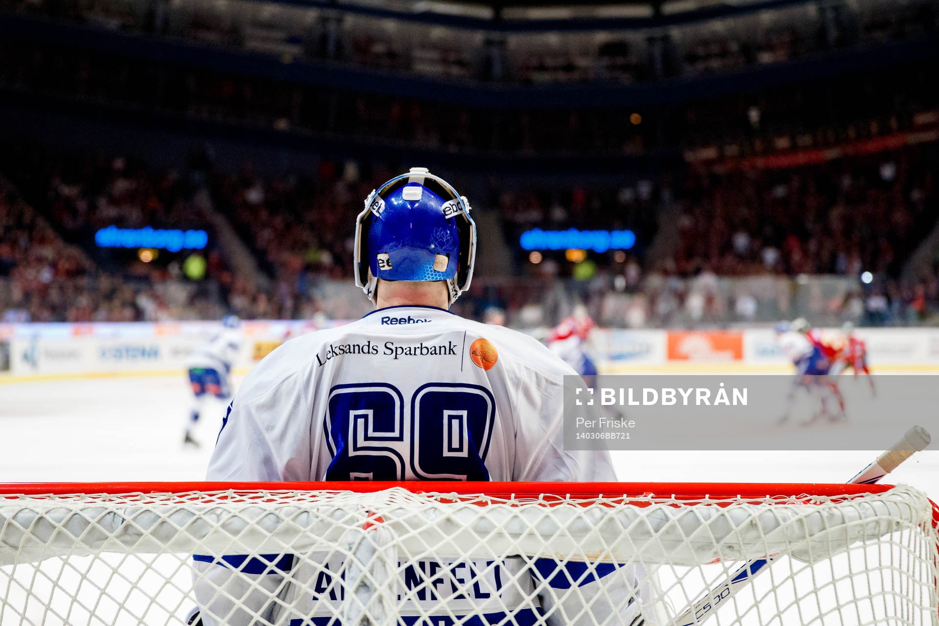 Leksands målvakt Oscar Ahlsenfelt