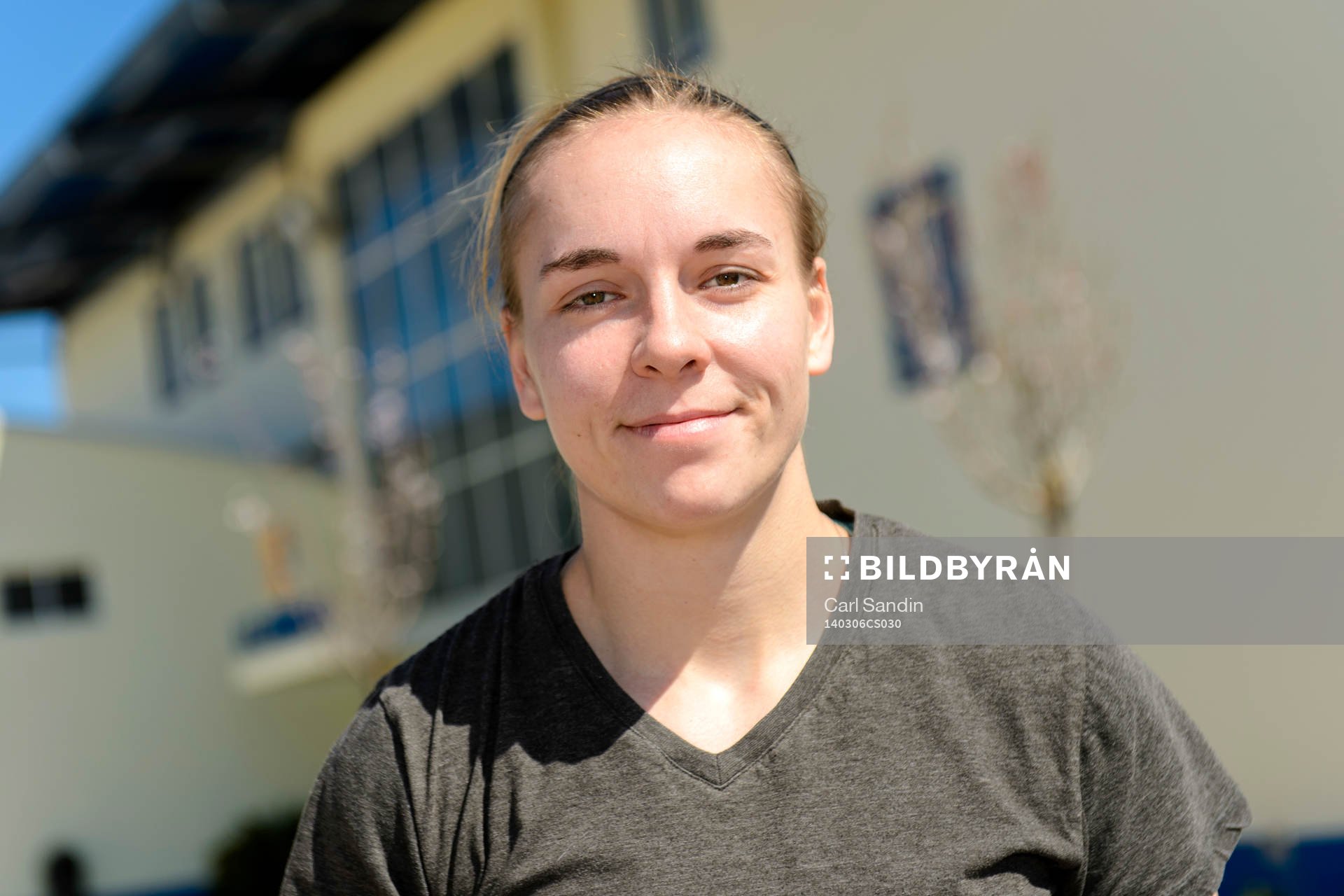 Brett Maron, målvakt Kristianstad, efter en träning under Algarve Cup den 6 mars 2014.