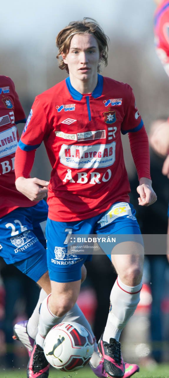 Örgrytes Jakob Lindström i matchen i Svenska Cupen mellan