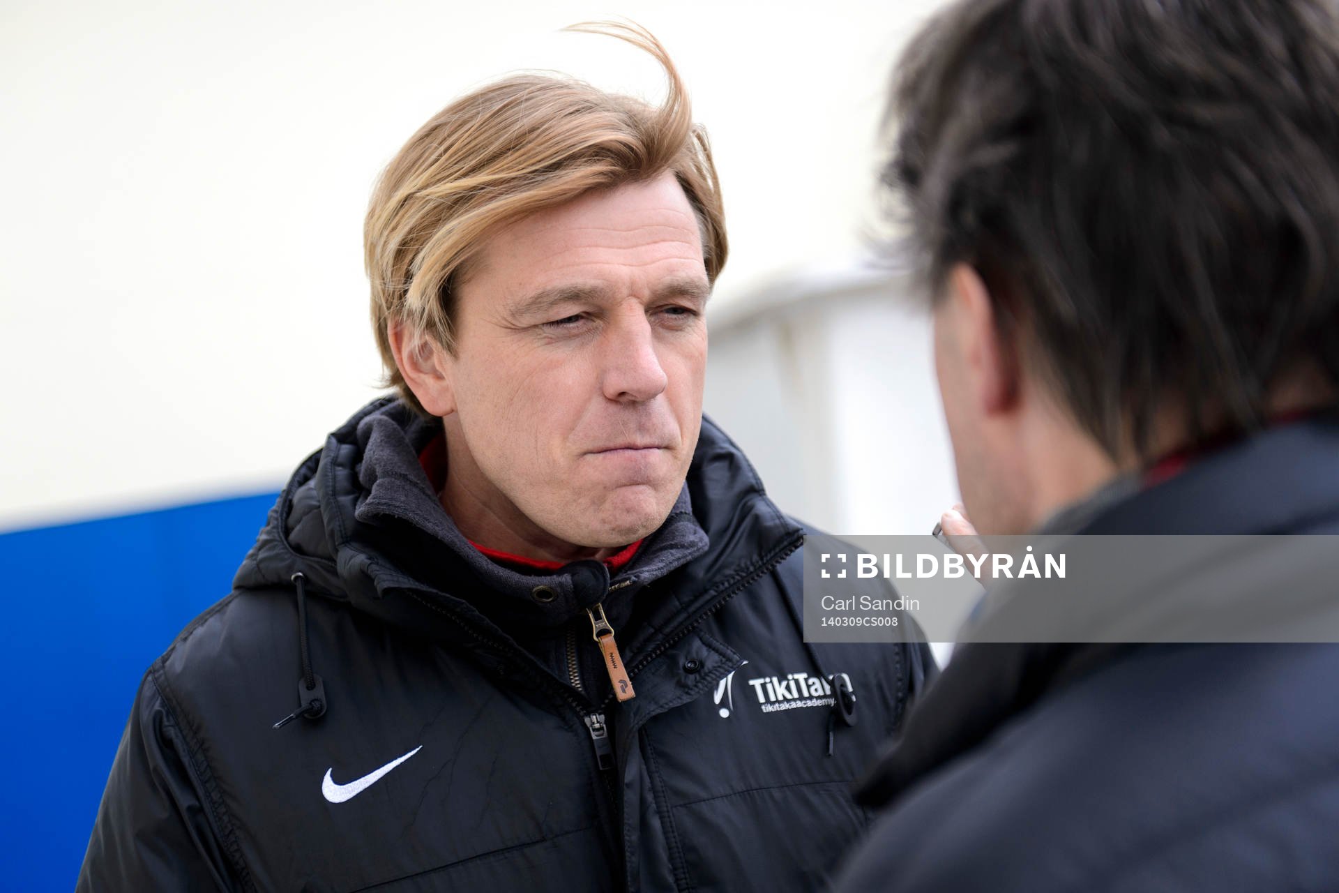 Tyresös tränare Tony Gustavsson på en träning