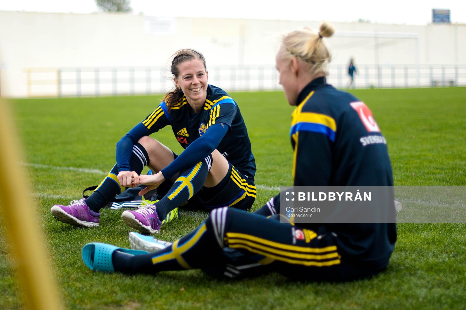 Sveriges Lotta Schelin på en träning