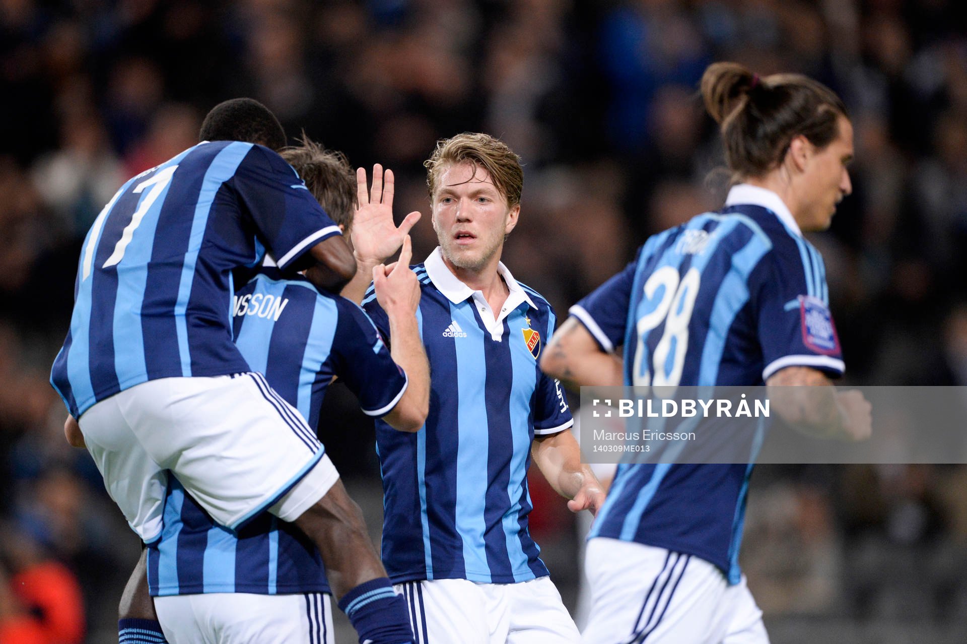 Djurgårdens Andreas Johansson jublar