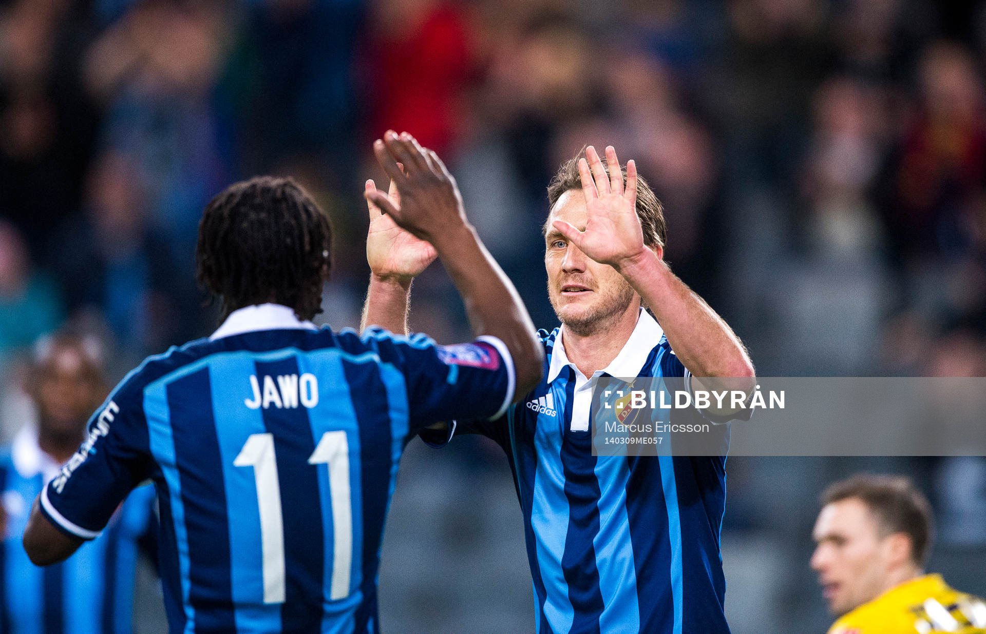 Djurgårdens Andreas Johansson jublar