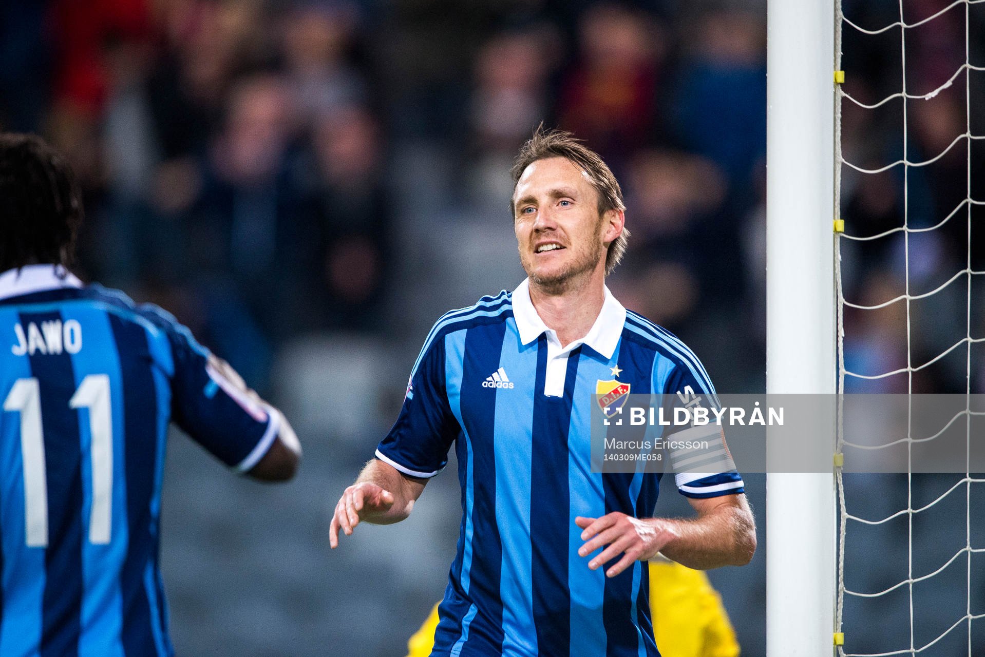 Djurgårdens Andreas Johansson jublar
