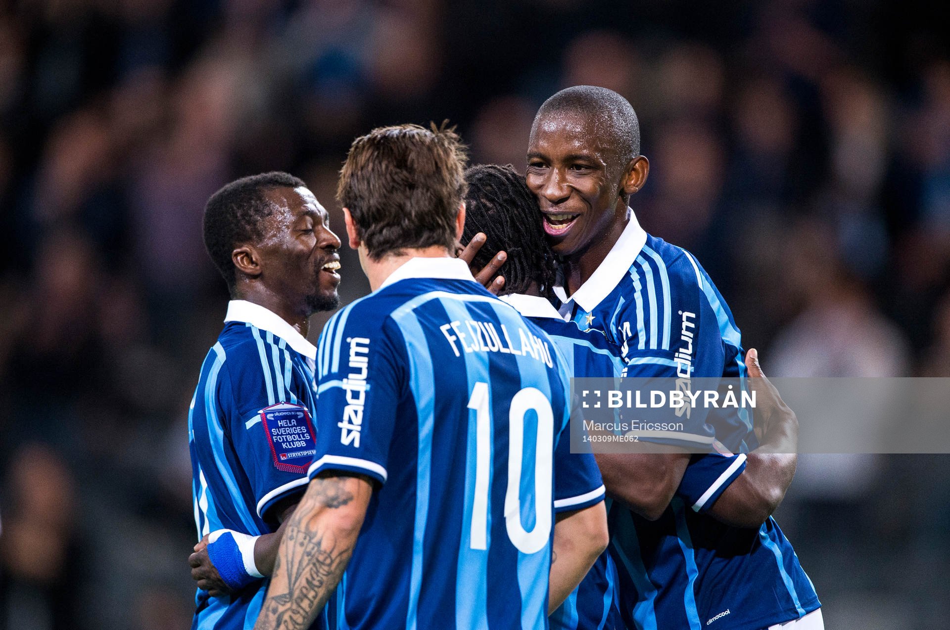 Djurgårdens Yussif Chibsah, Erton Fejzullahu, Amadou Jawo