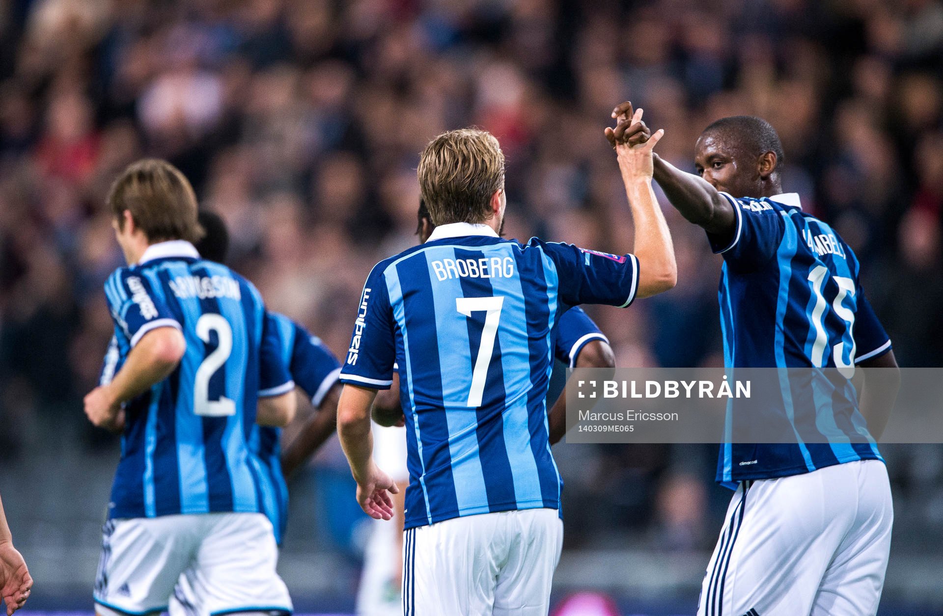 Måljubel i Djurgården