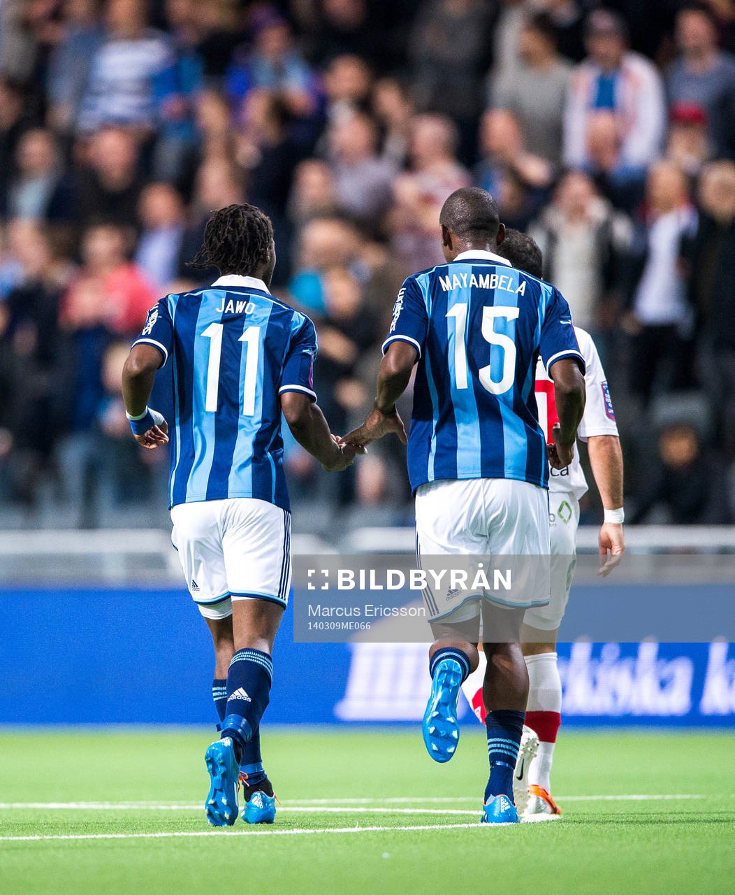 Djurgårdens Amadou Jawo och Mark Mayambela