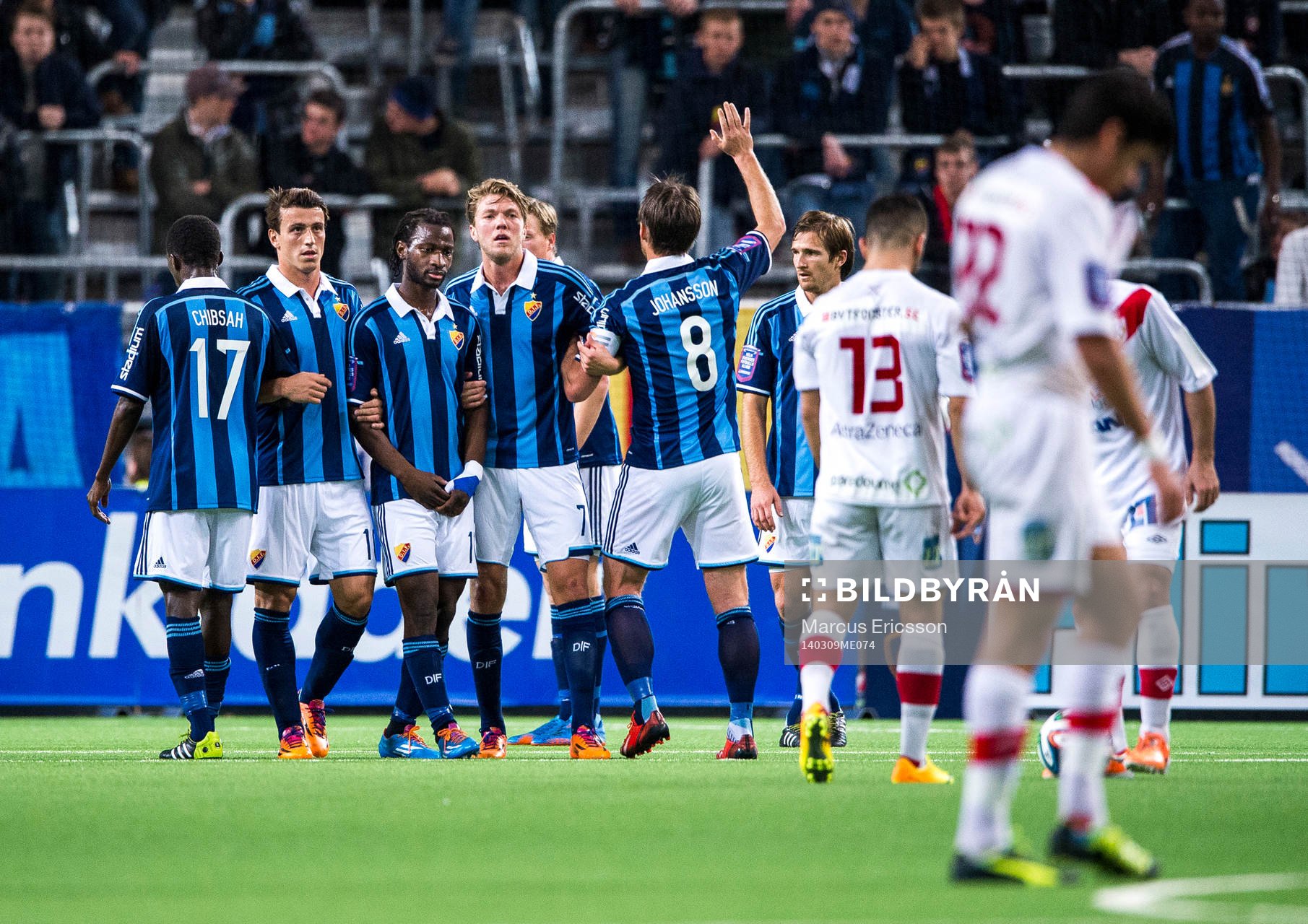 Djurgårdens Yussif Chibsah, Erton Fejzullahu, Amadou Jawo,