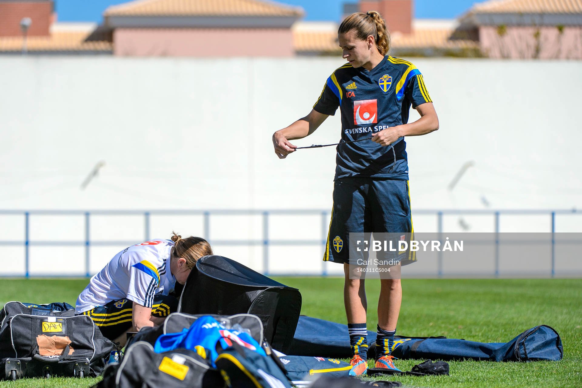 Sveriges fysiolog Helena Andersson och Charlotte Rohlin på