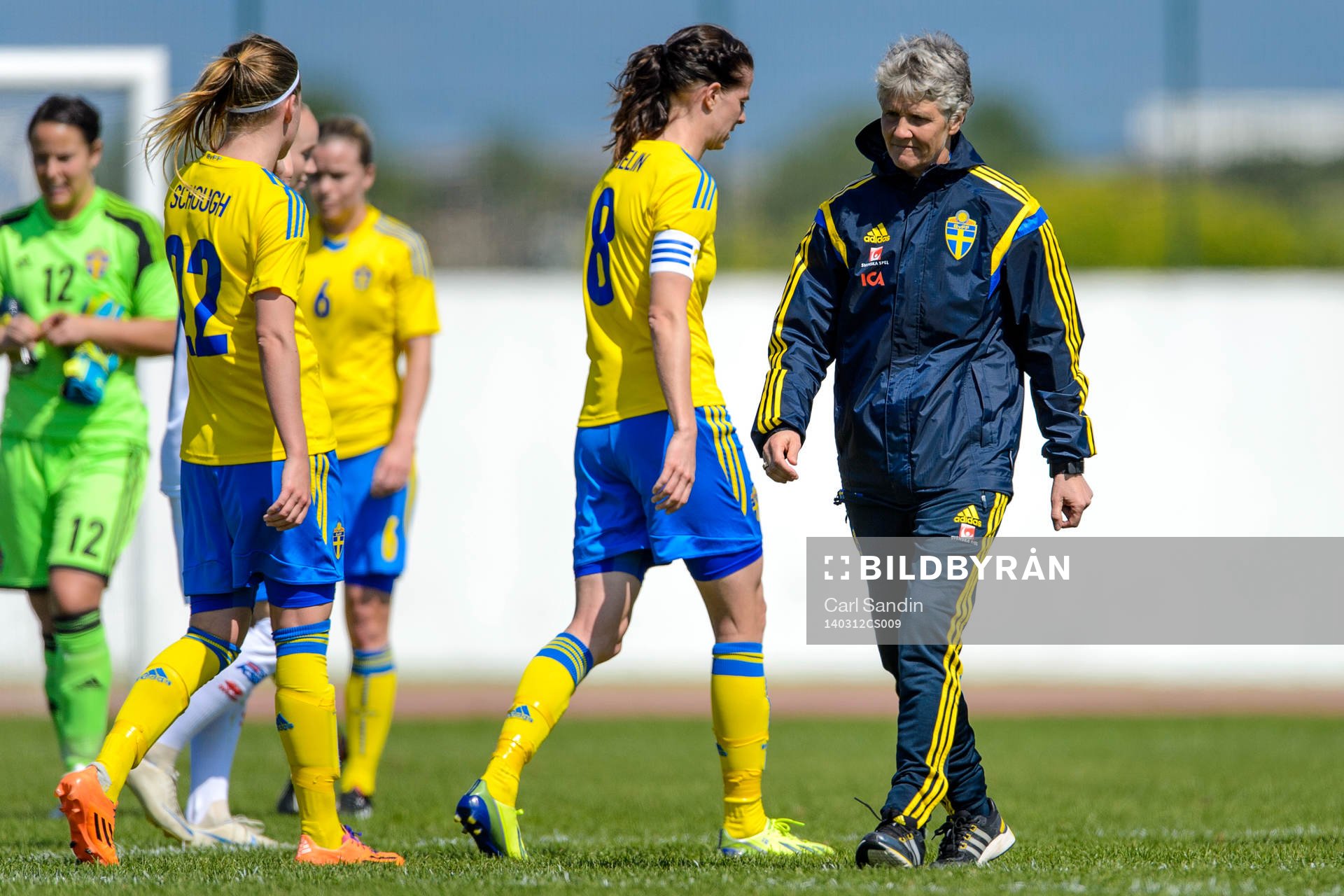 Sveriges förbundskapten Pia Sundhage deppar