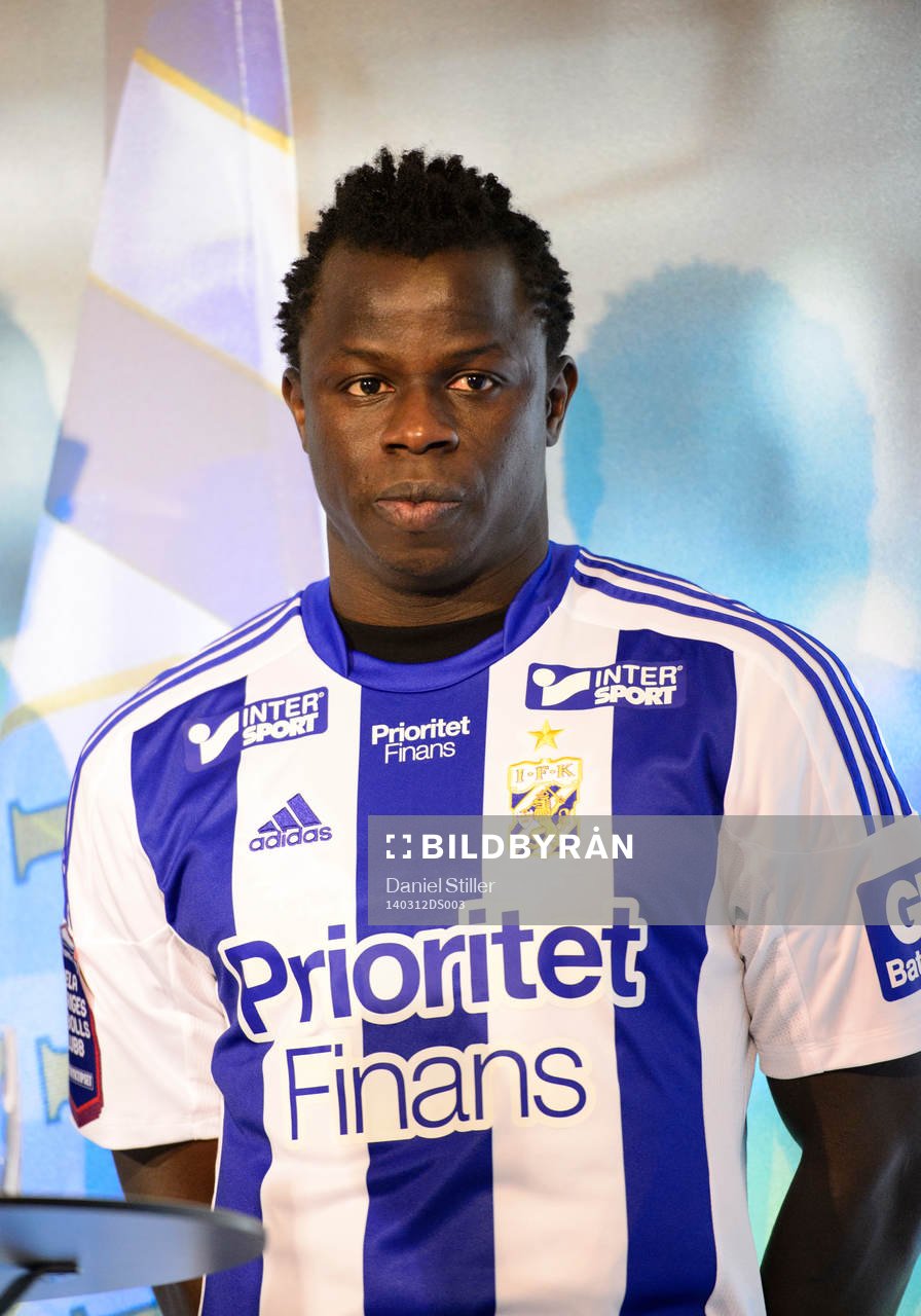 IFK Göteborg presenterar nyförvärvet Malick Mané på en
