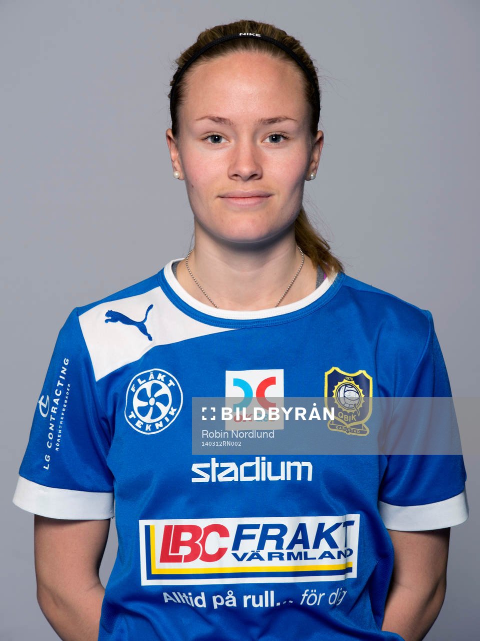 Damfotbollsspelaren Elin Nyman Karlstad/Qbik