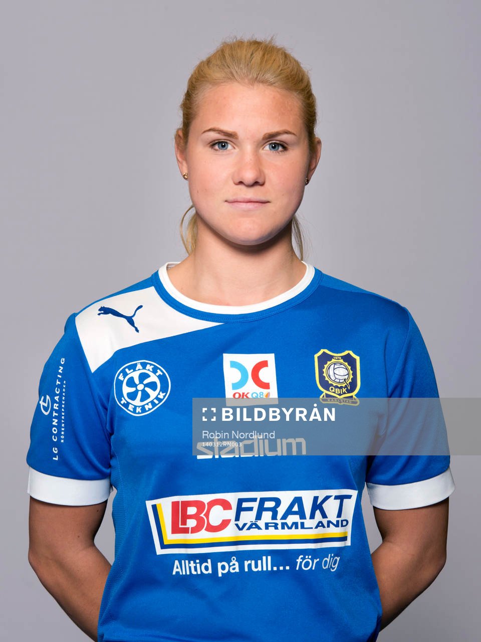 Damfotbollsspelaren Ida Lindqvist, Karlstad/Qbik