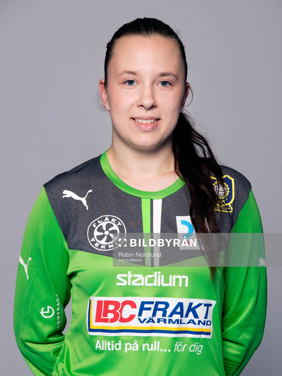 Damfotbollsspelaren Emilia Rinaldo Karlstad/Qbik