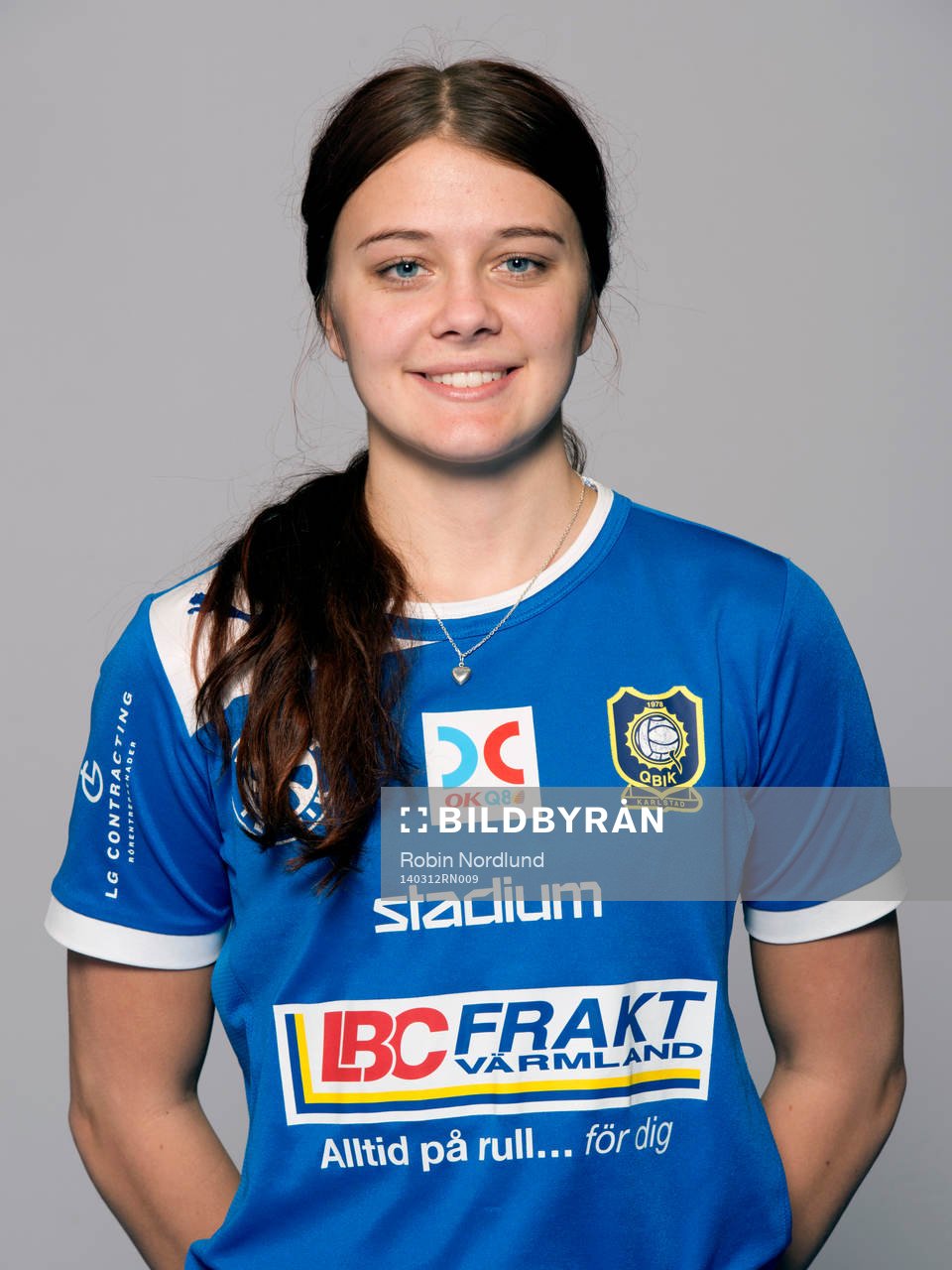 Damfotbollsspelaren Felicia Edgren Karlstad/Qbik