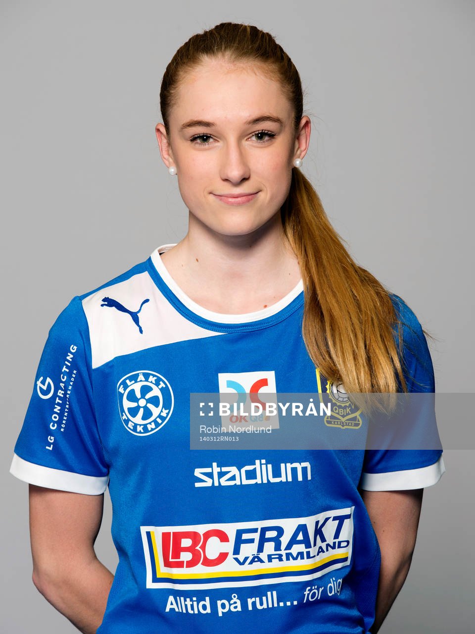 Damfotbollsspelaren Emelie Andersson Karlstad/Qbik