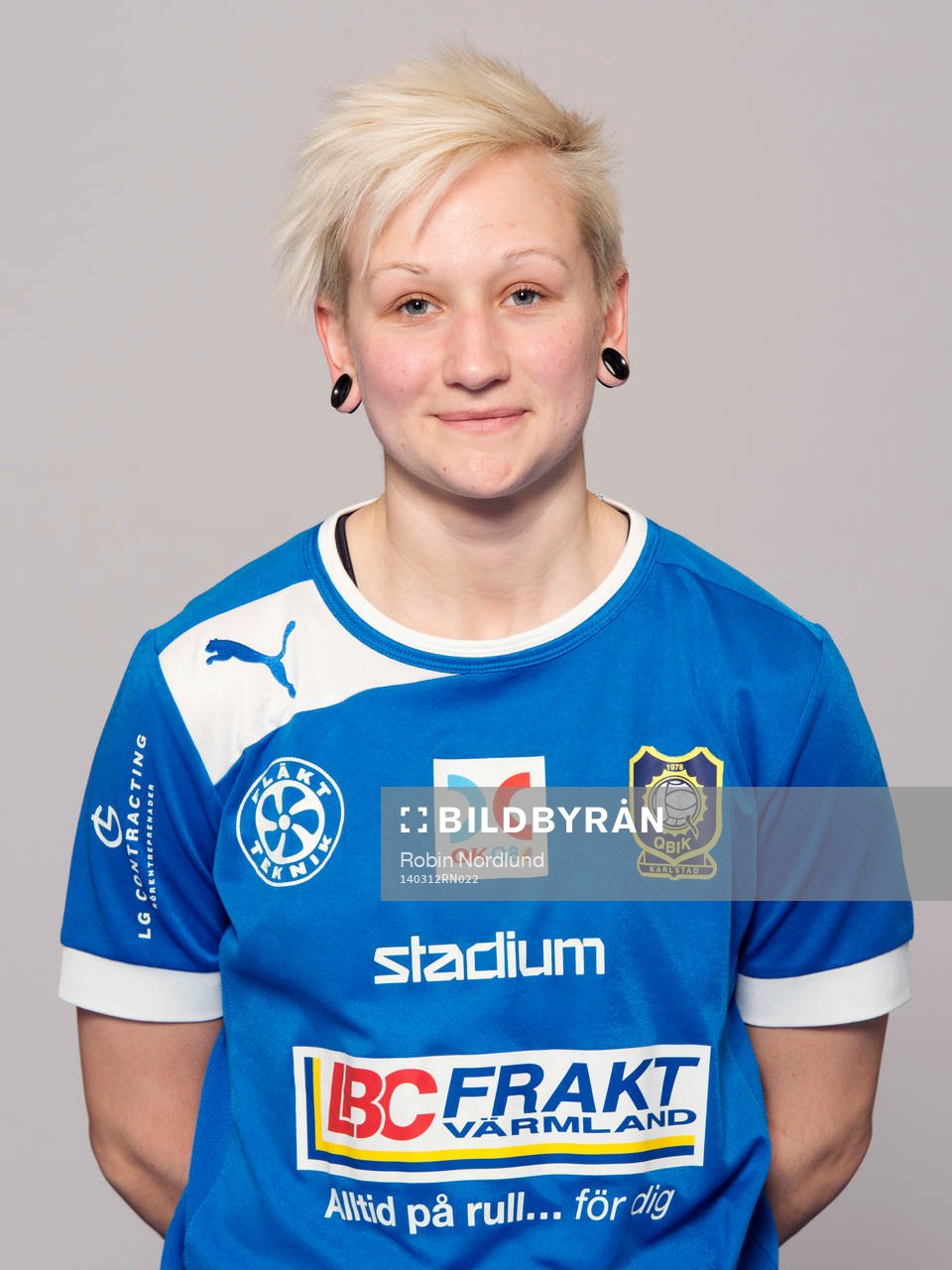 Damfotbollsspelaren Elin Börjesson, Karlstad/Qbik