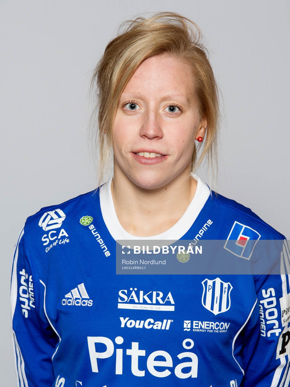 Damfotbollsspelaren Maria Rönnbäck, målvakt, Piteå IF