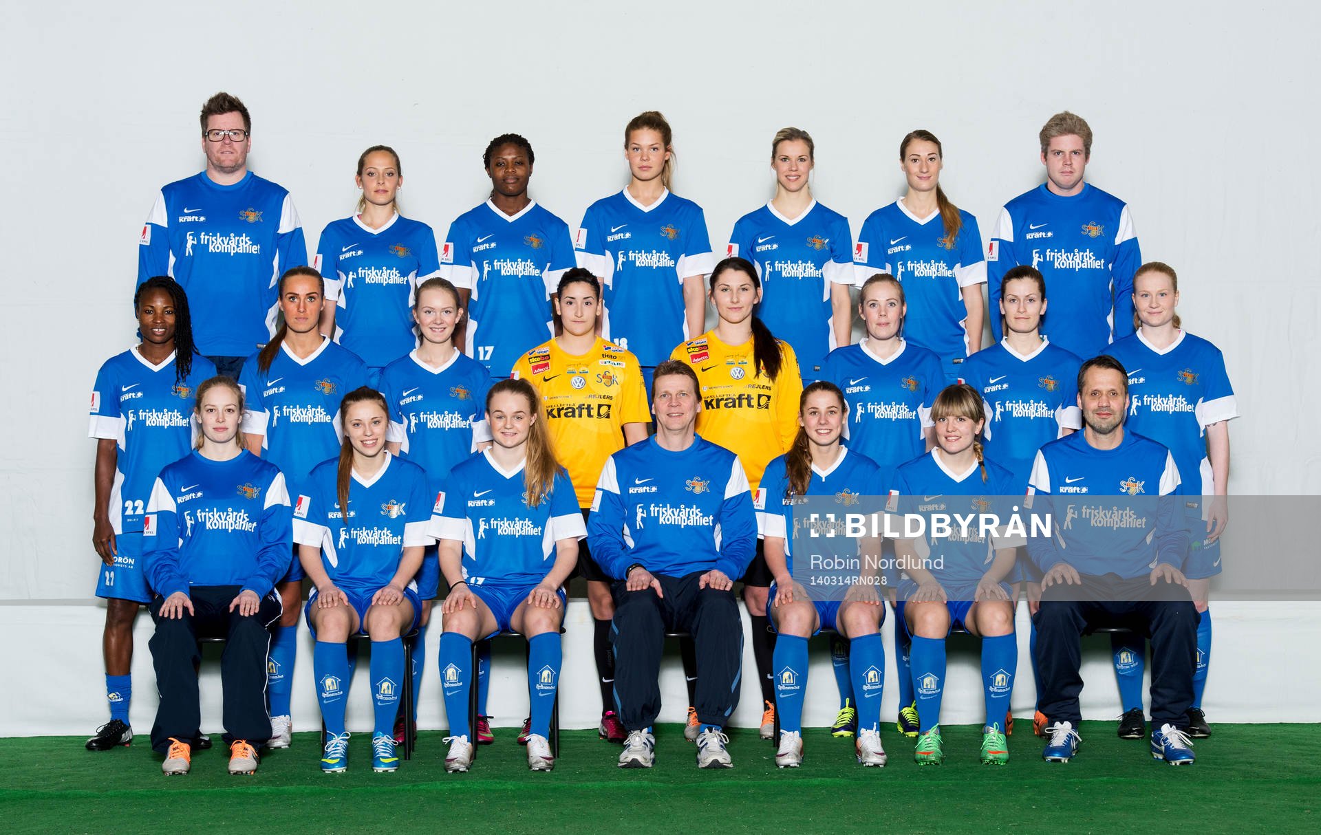 Spelare i damfotbollslaget Sunnanå