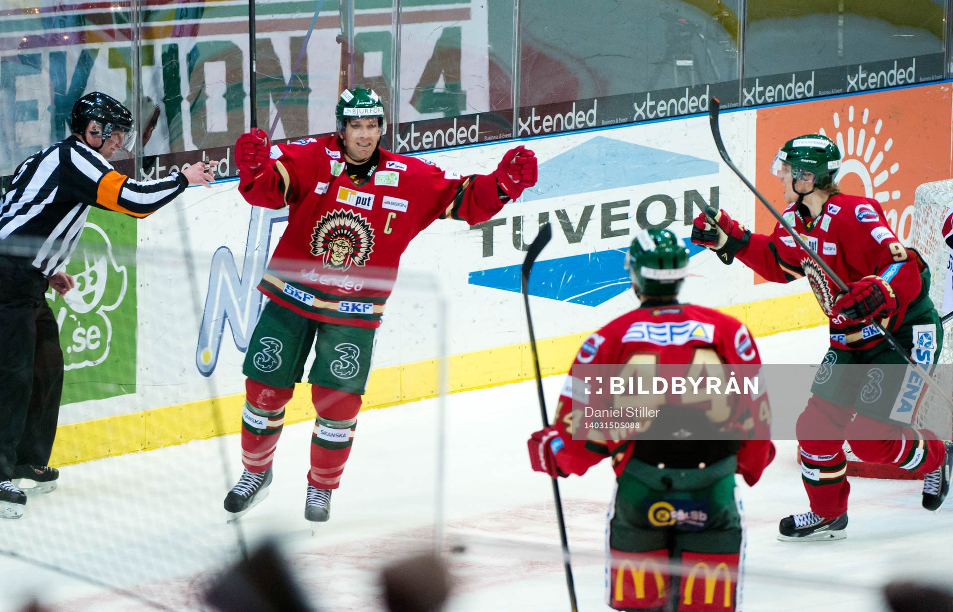 Frölundas Joel Lundqvist jublar
