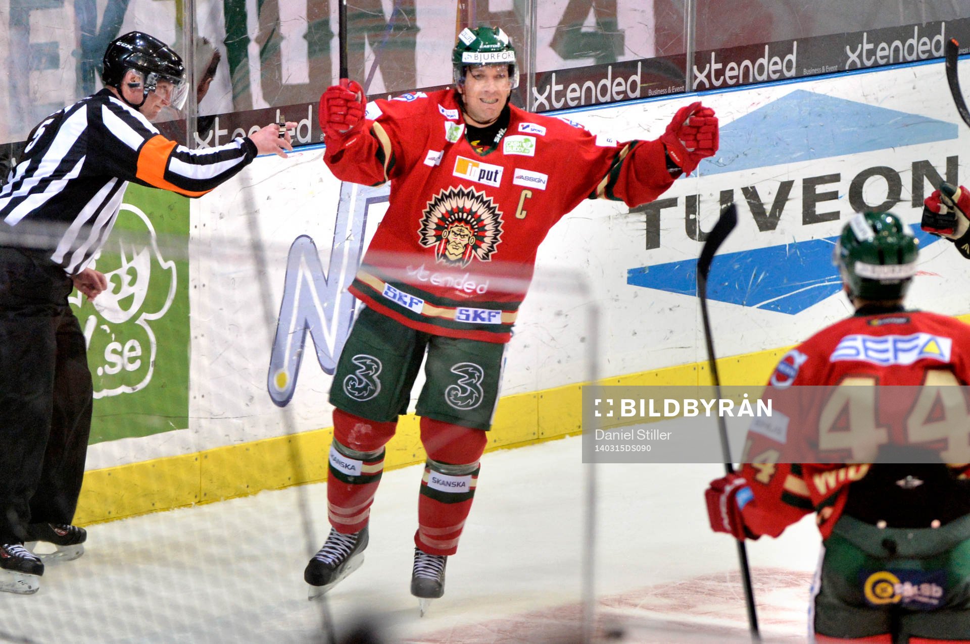 Frölundas Joel Lundqvist jublar