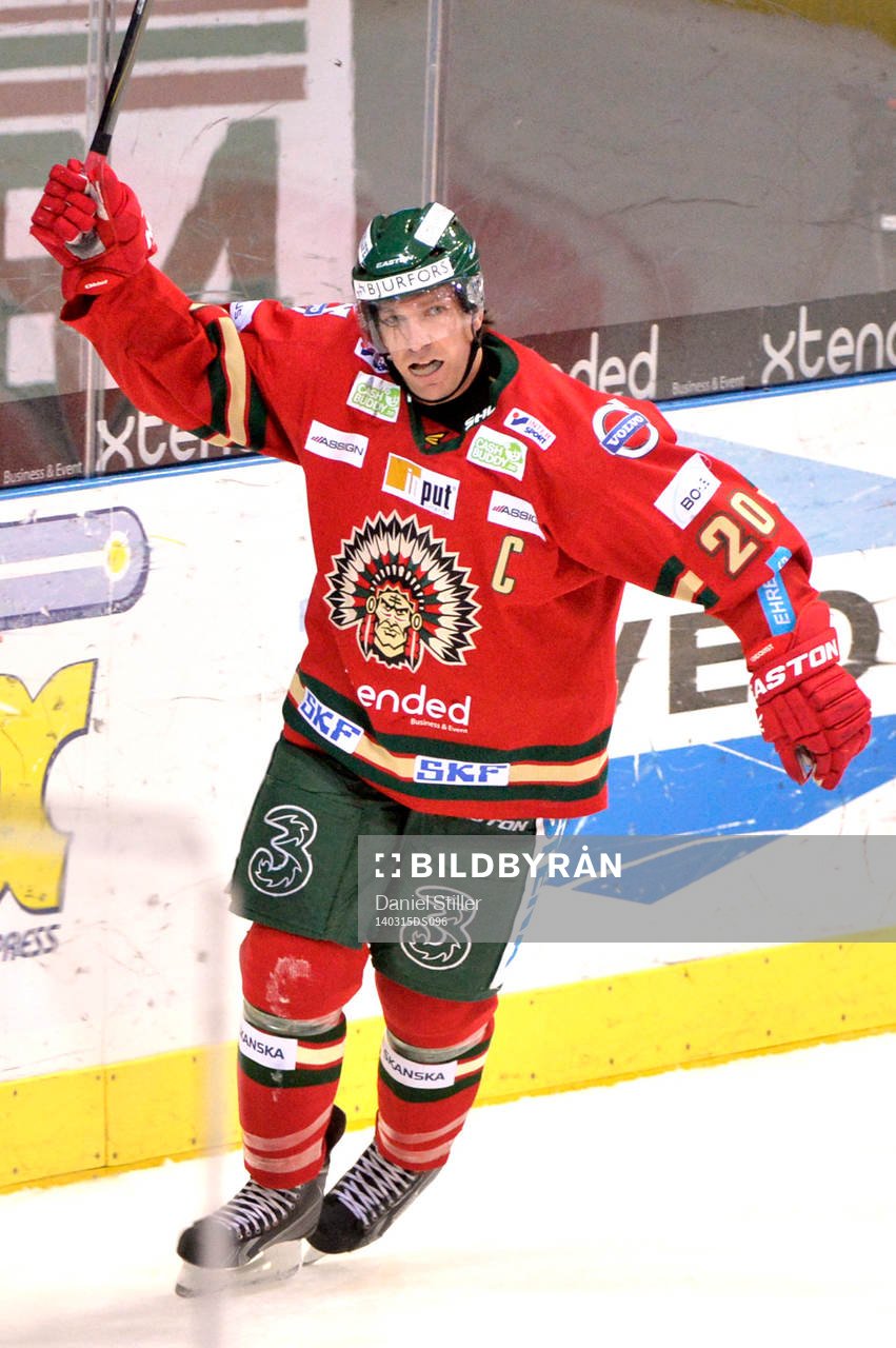 Frölundas Joel Lundqvist jublar