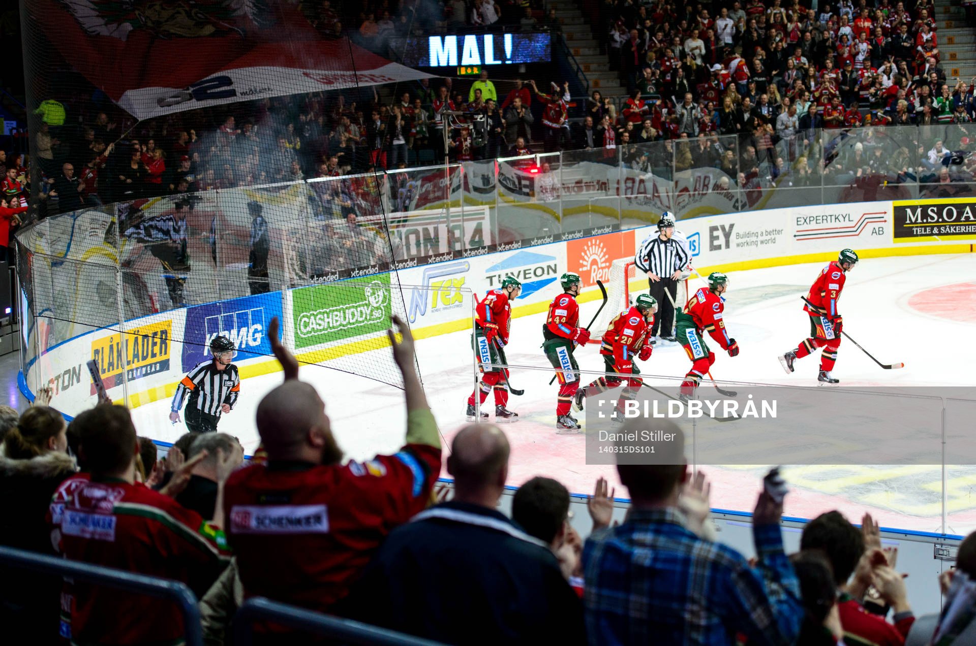Jubel hos Frölunda och publiken