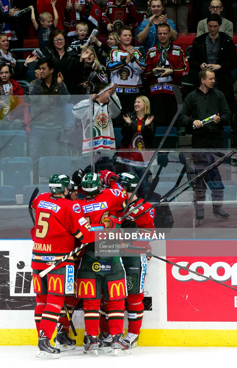 Jubel hos Frölunda och publiken