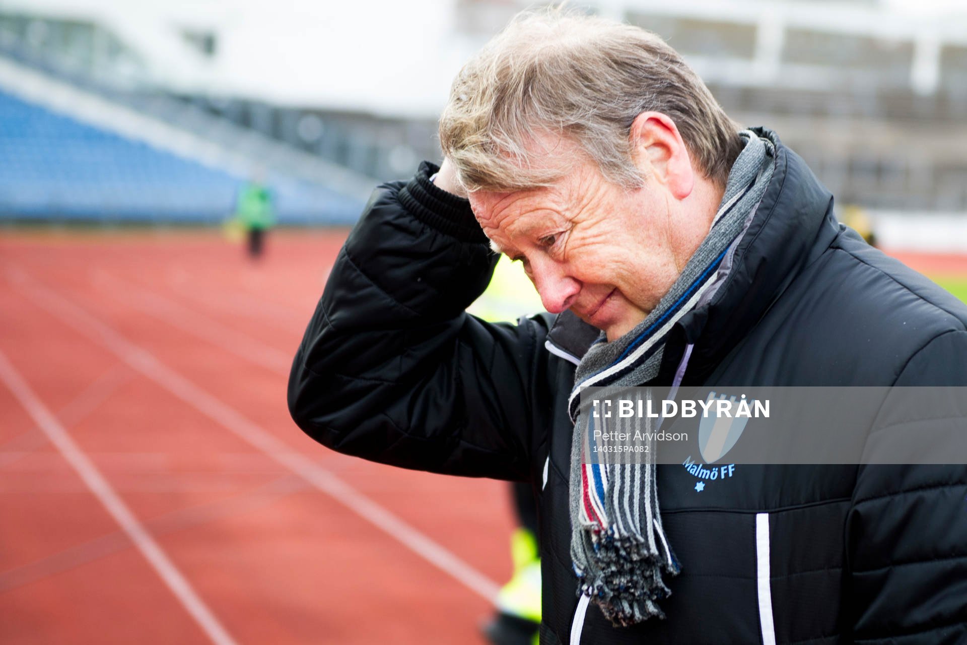 Malmös tränare Åge Hareide ser fundersam ut