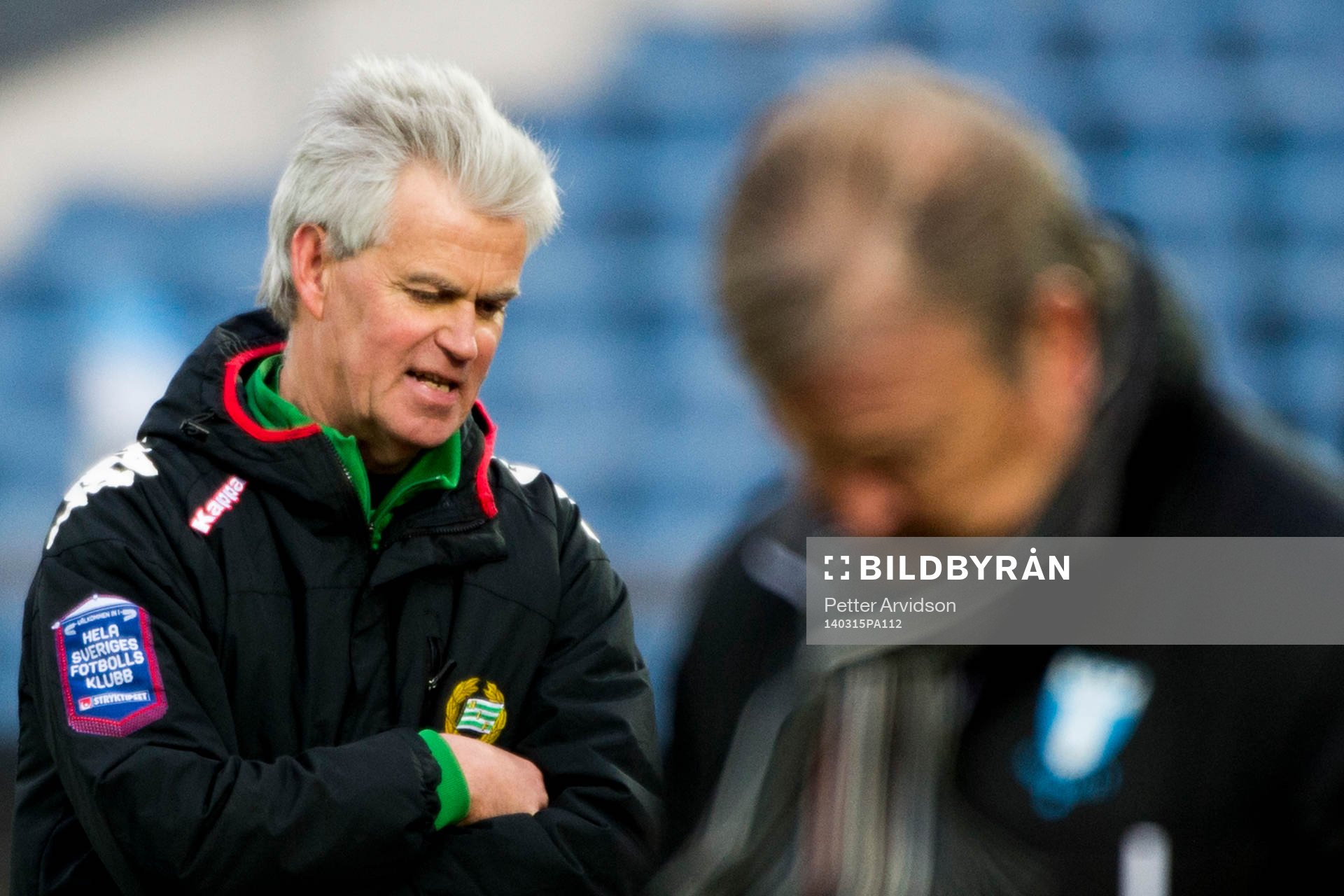 Hammarbys tränare Nanne Bergstrand, i förgrunden Malmös