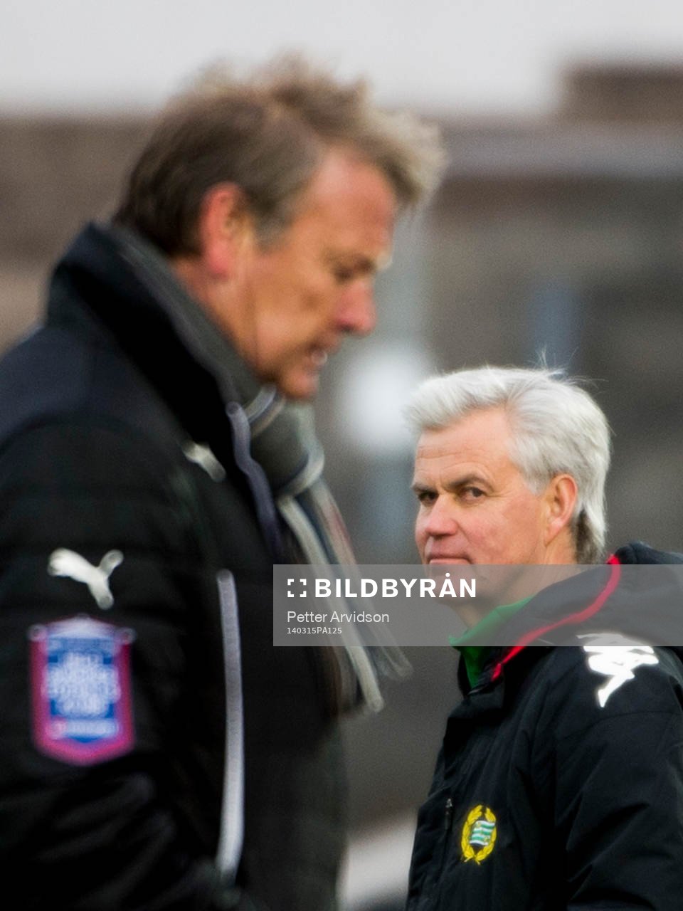 Hammarbys tränare Nanne Bergstrand, i förgrunden Malmös