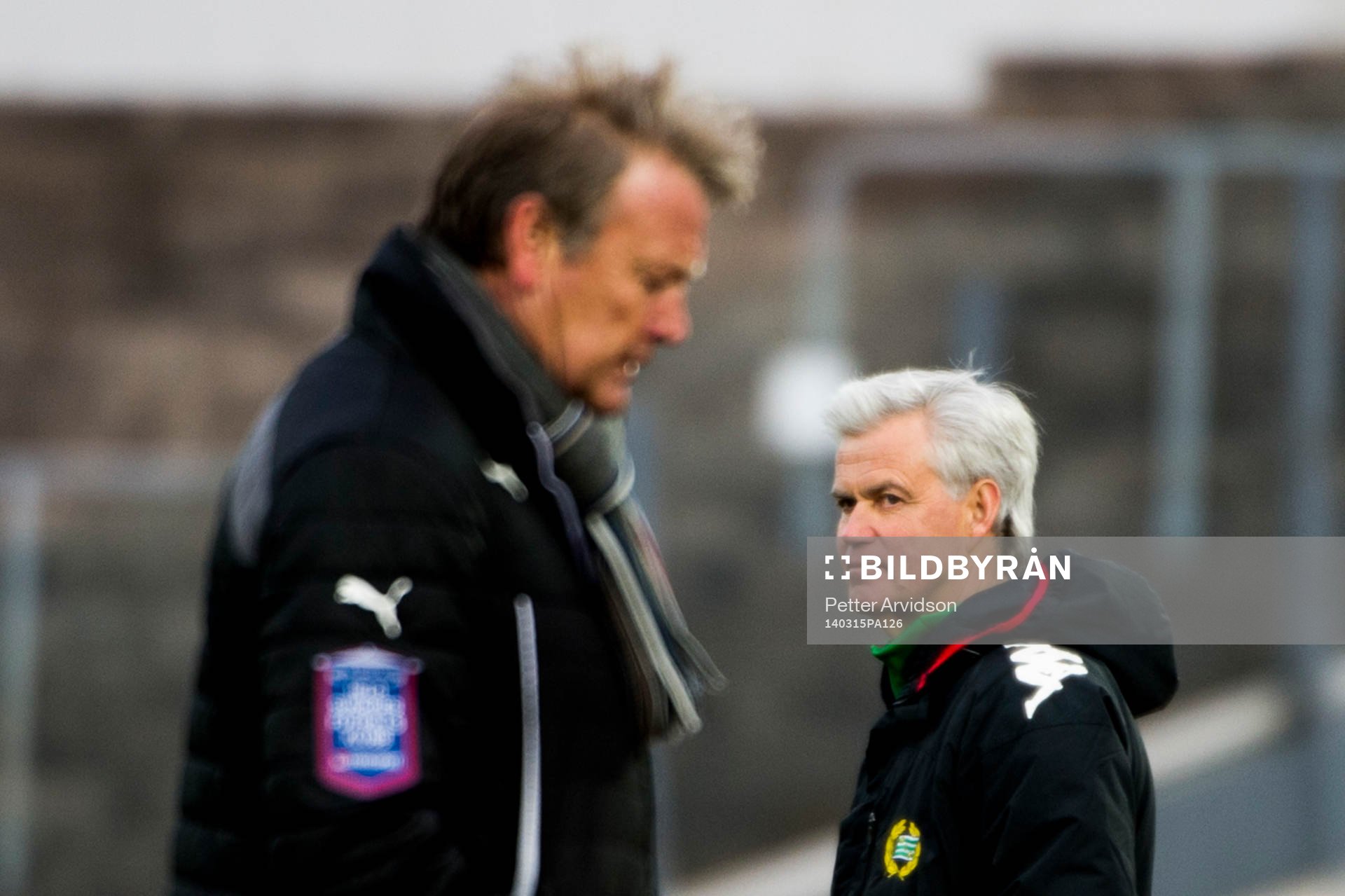 Hammarbys tränare Nanne Bergstrand, i förgrunden Malmös