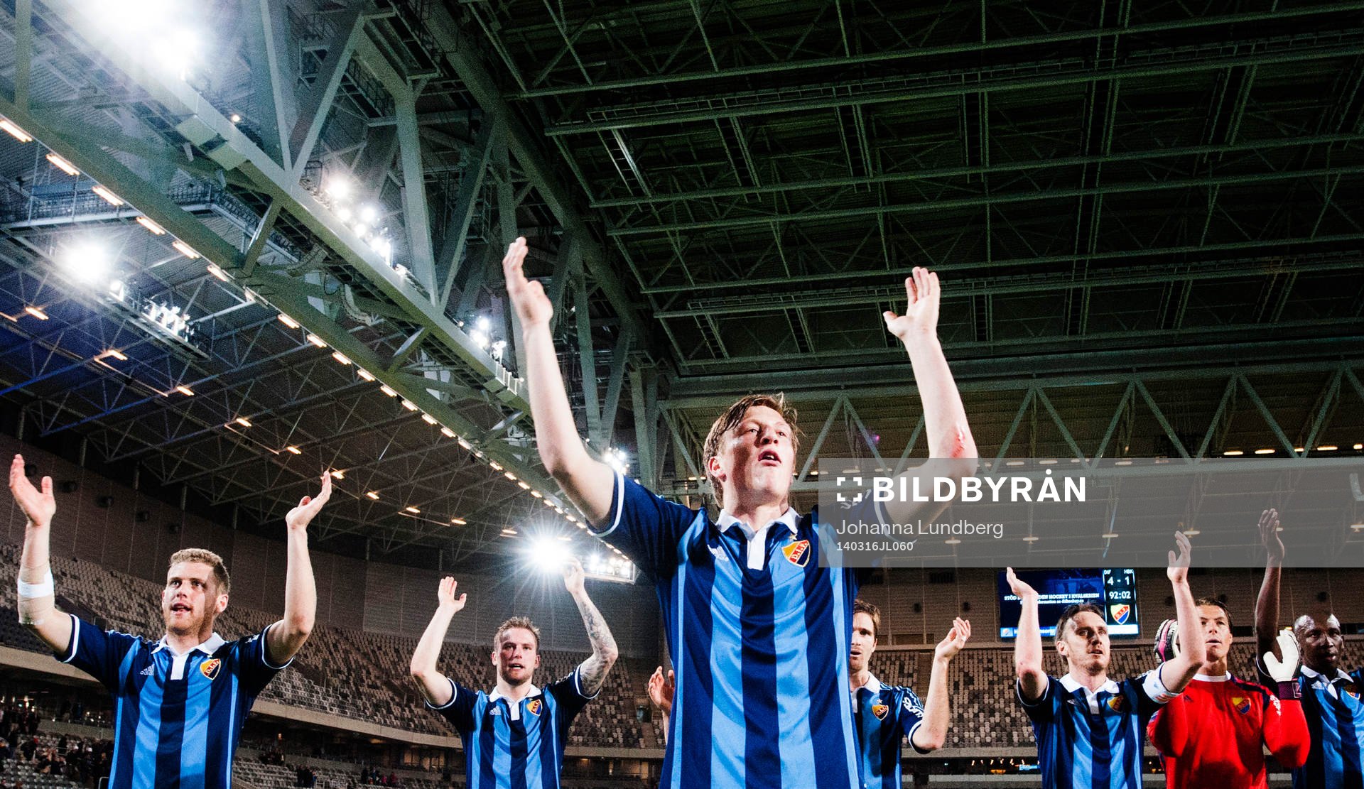 Djurgårdens  Emil Bergström  jublar