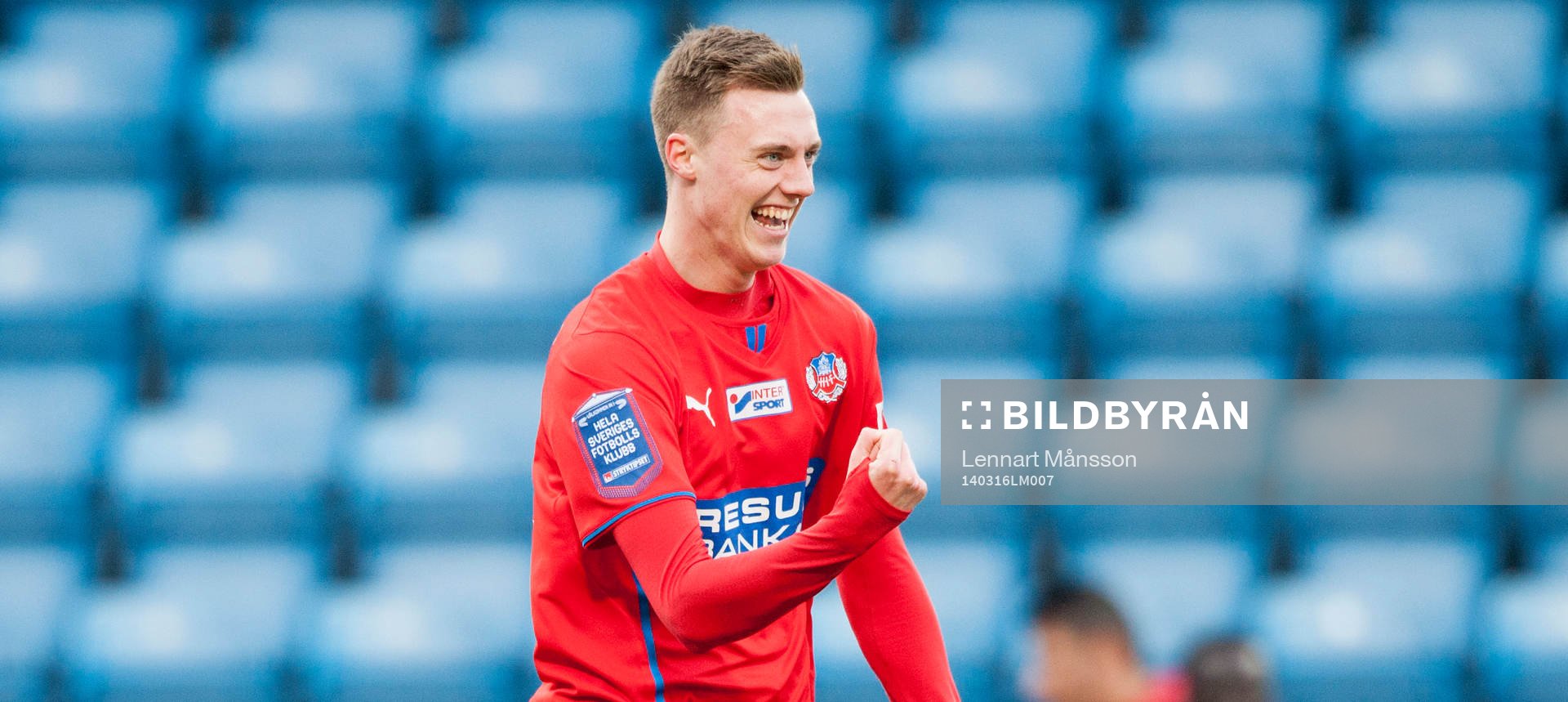 Helsingborgs Anton Kinnander 5-1 i matchen i Svenska Cupen