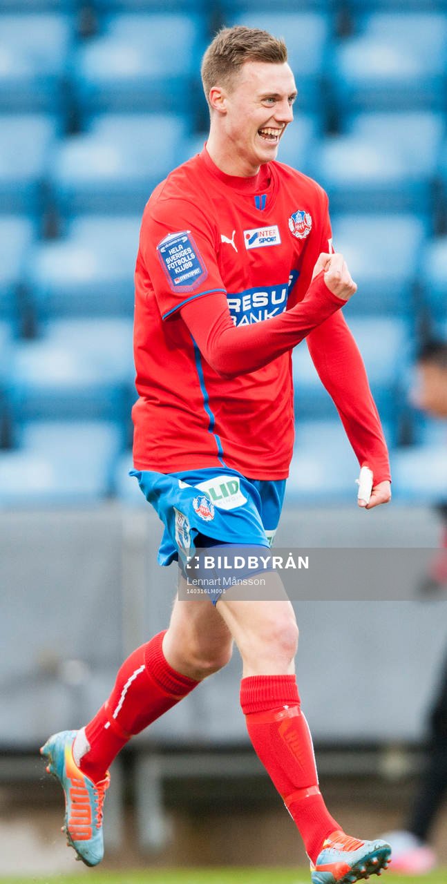 Helsingborgs Anton Kinnander 5-1 i matchen i Svenska Cupen