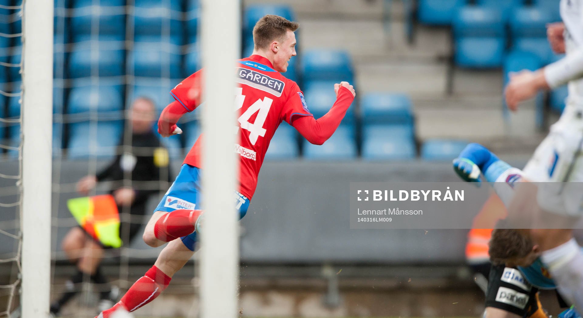 Helsingborgs Anton Kinnander 5-1 i matchen i Svenska Cupen