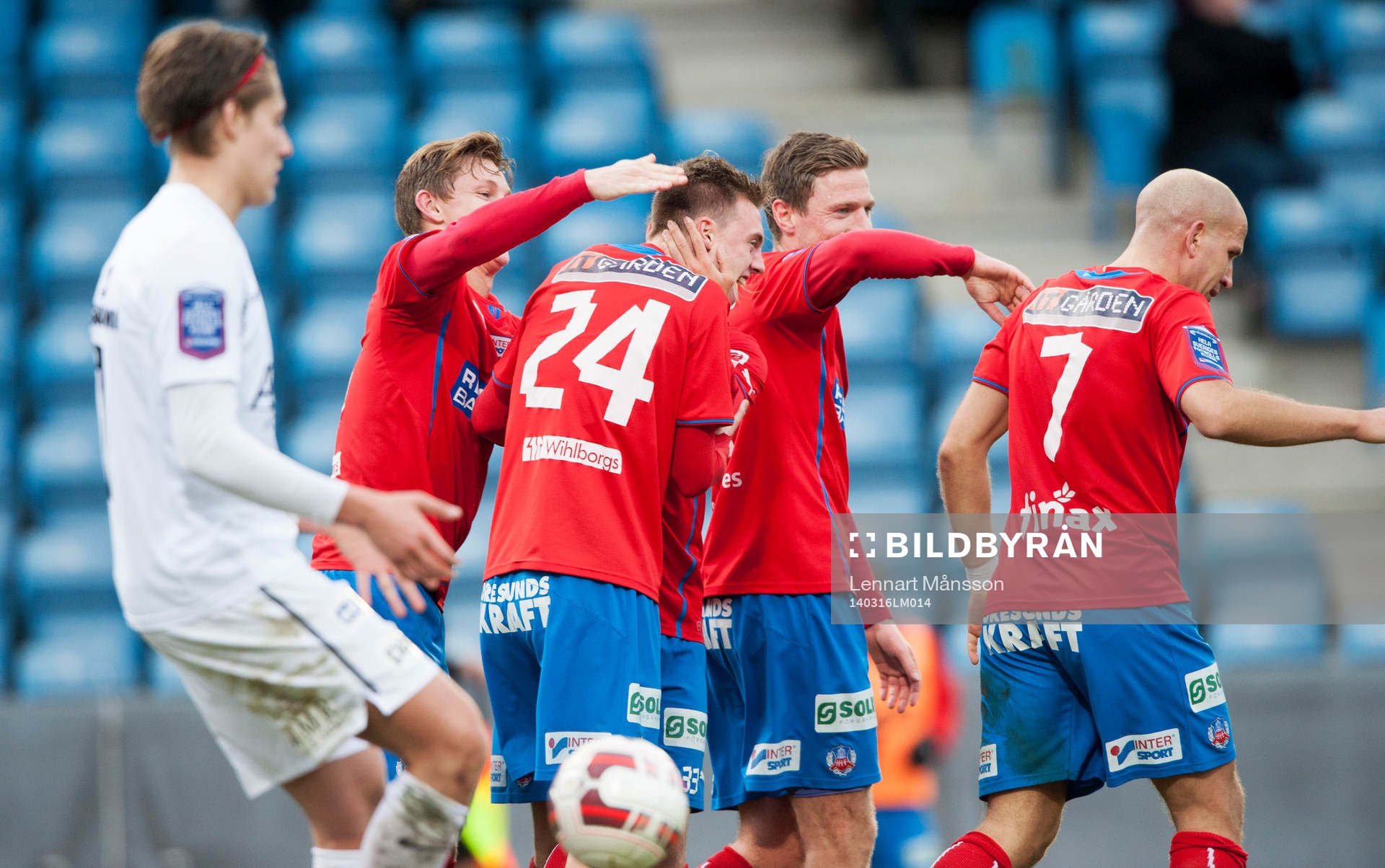 Helsingborgs Anton Kinnander 5-1 i matchen i Svenska Cupen