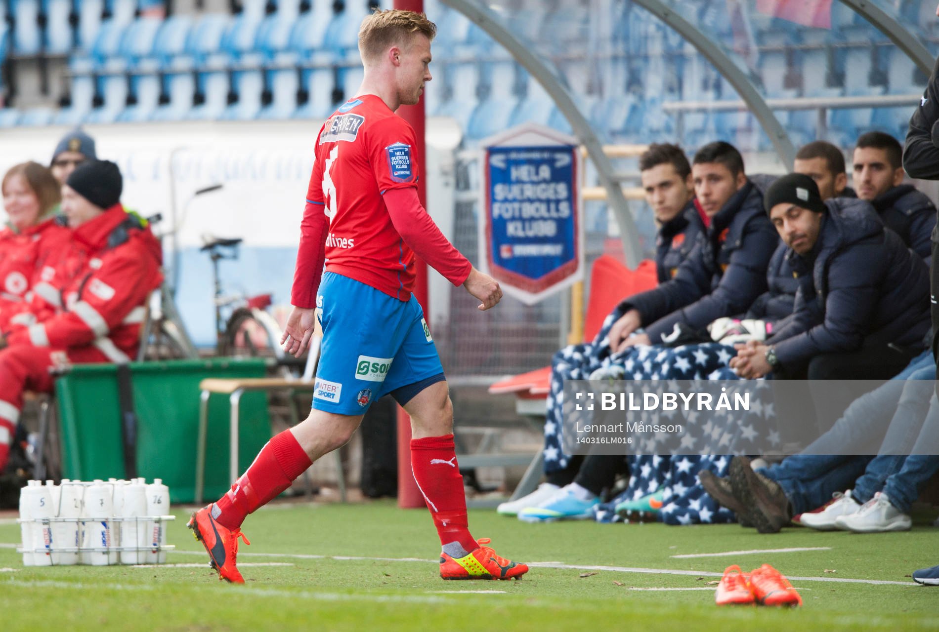 Helsingborgs Andreas Landgren skadades i första minuten i