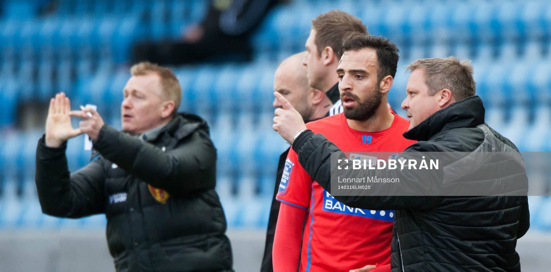 Helsingborgs tränare Roar Hansen och Syrianskas Stefan