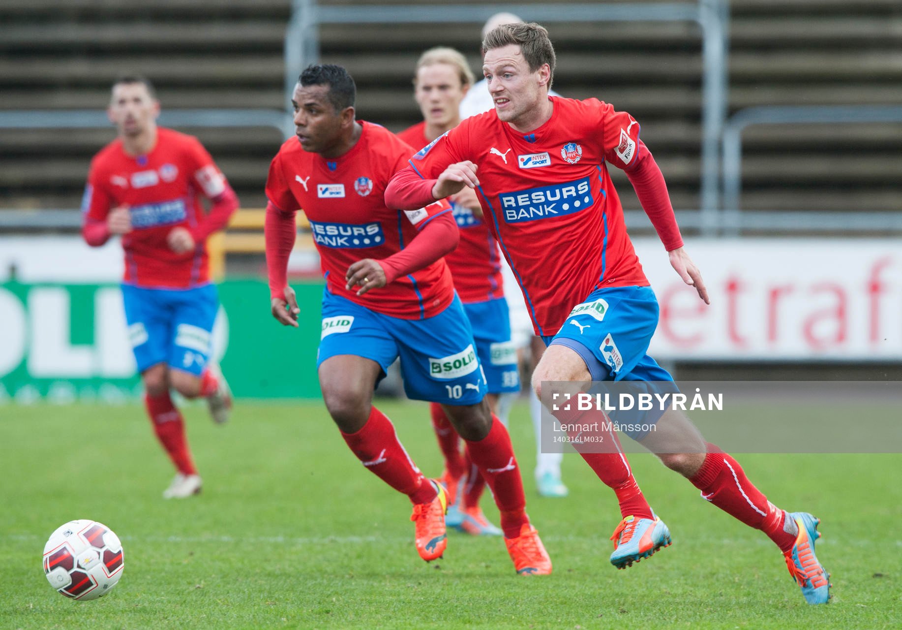 Helsingborgs Arnor Smarason i matchen i Svenska Cupen