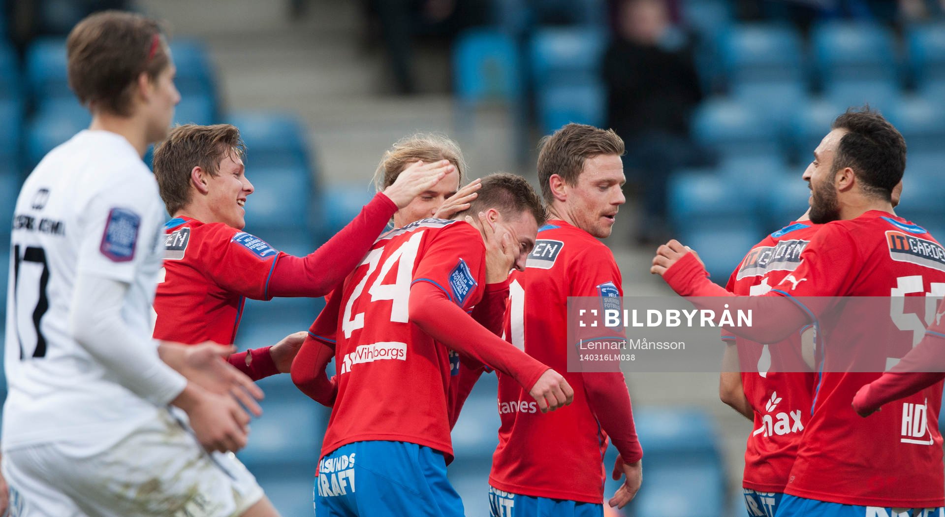Helsingborgs Anton Kinnander 5-1 i matchen i Svenska Cupen