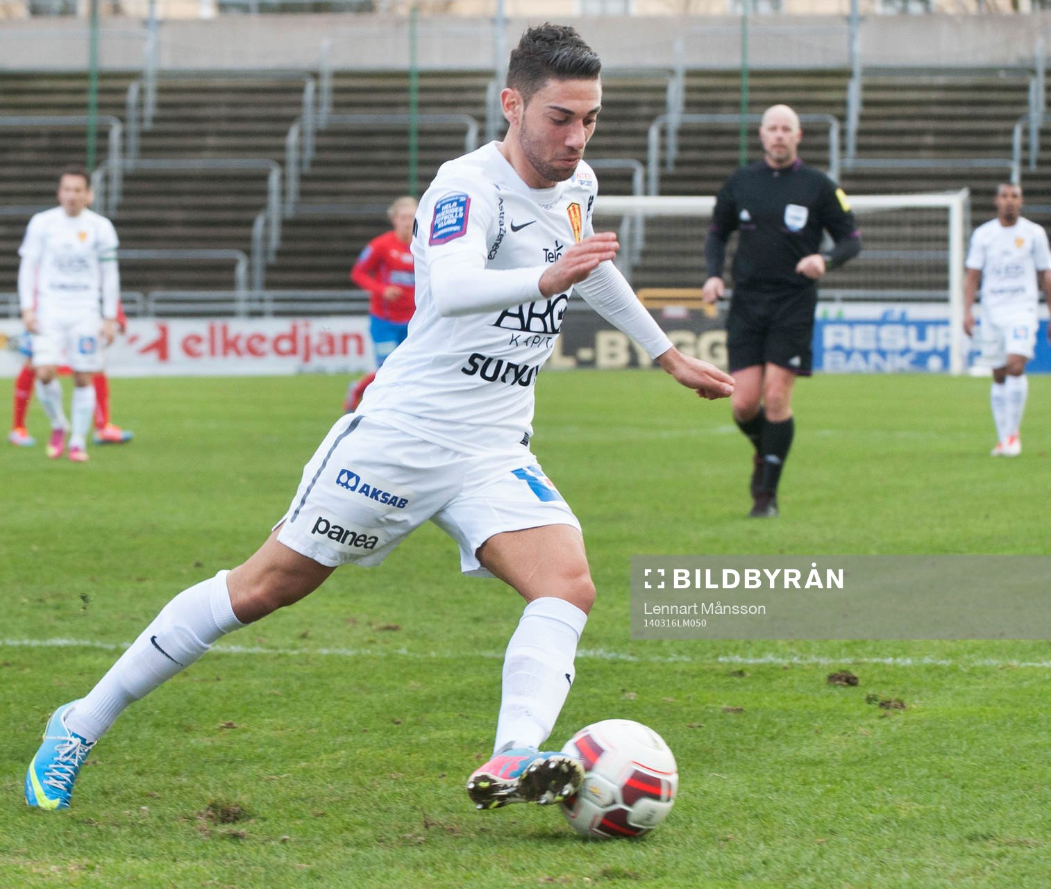 Syrianskas Gabriel Somi i matchen i Svenska Cupen mellan
