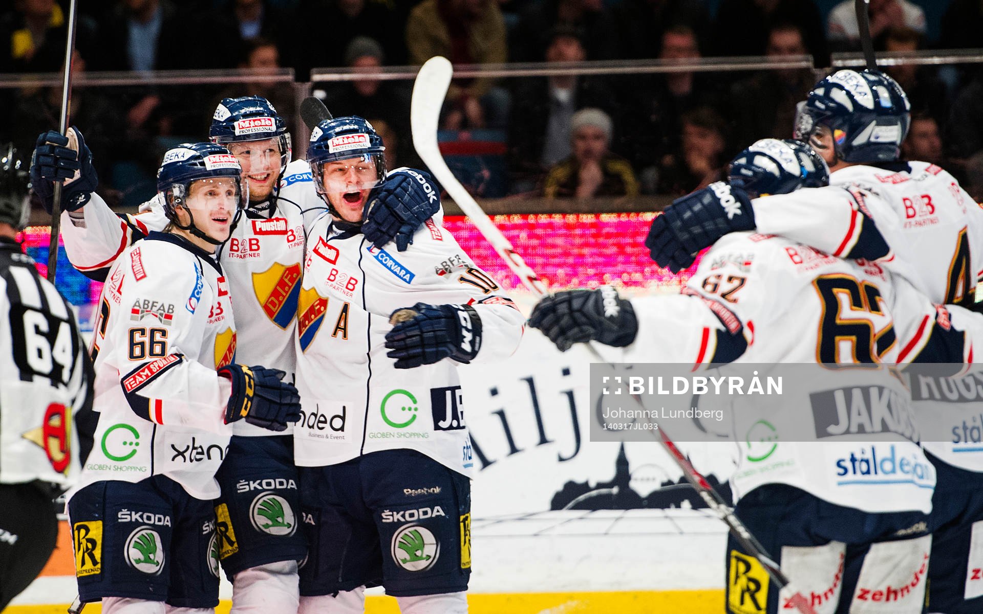 Djurgårdens spelare jublar