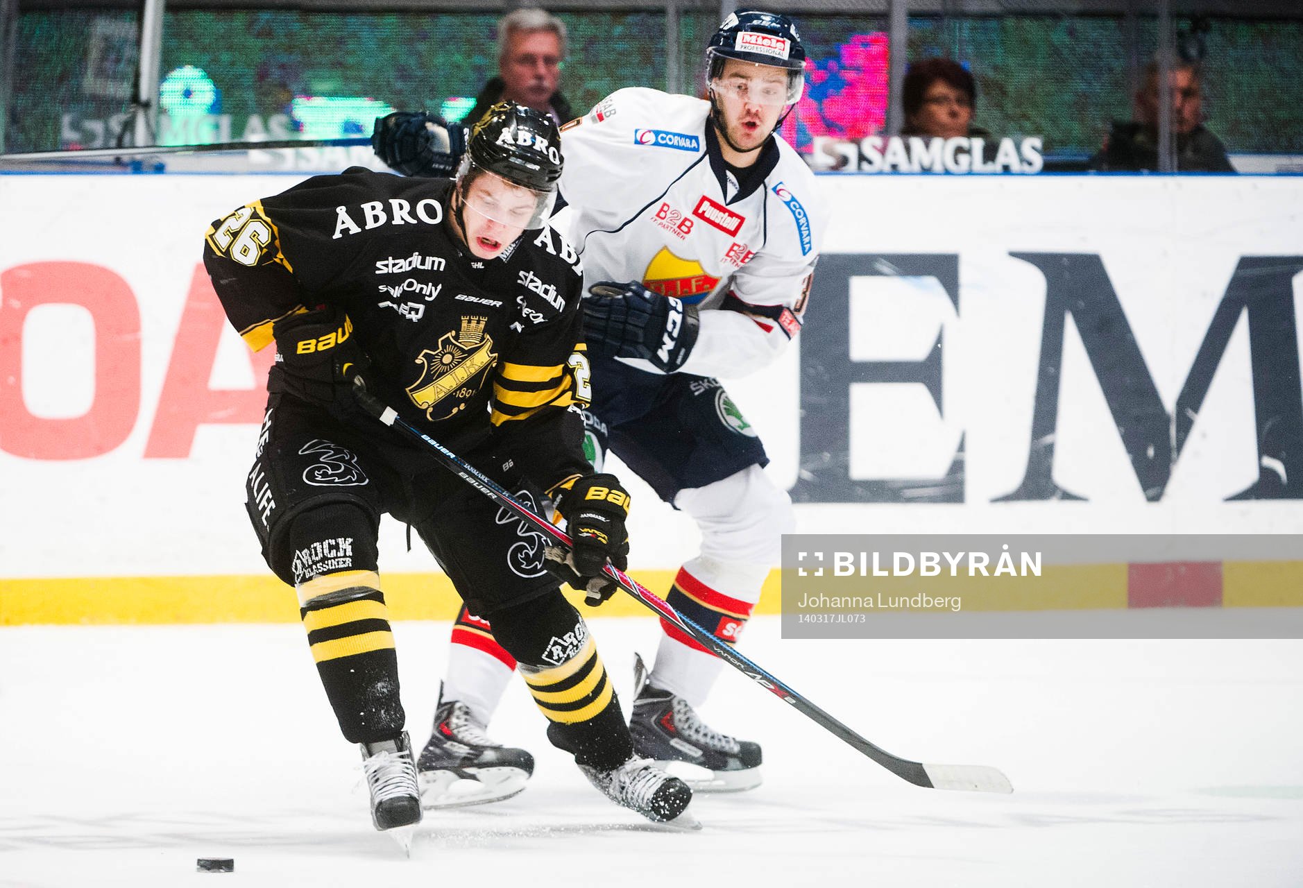 s Mattias Janmark och Djurgårdens  Joakim Hagelin