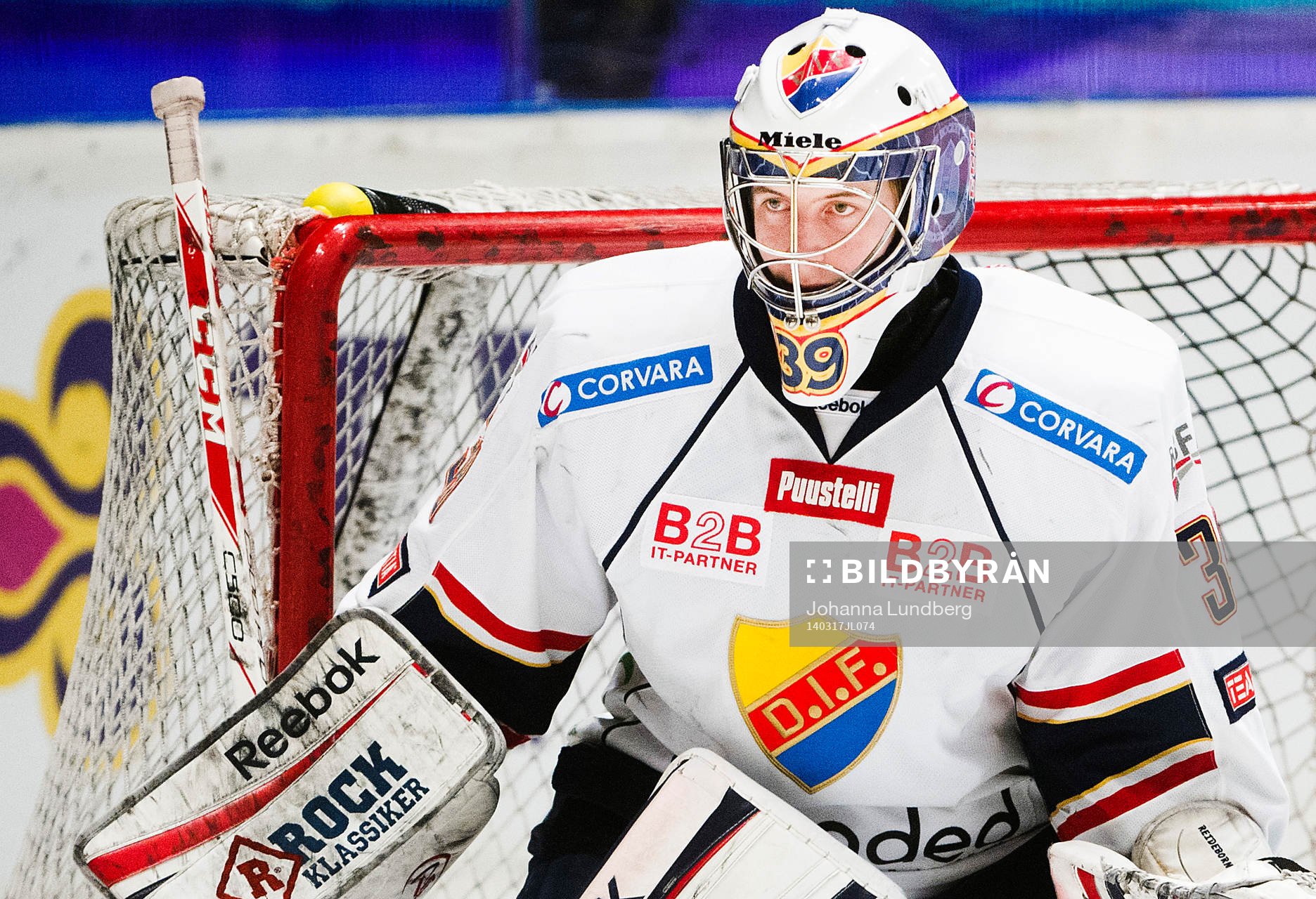 Djurgårdens  målvakt Adam Reideborn