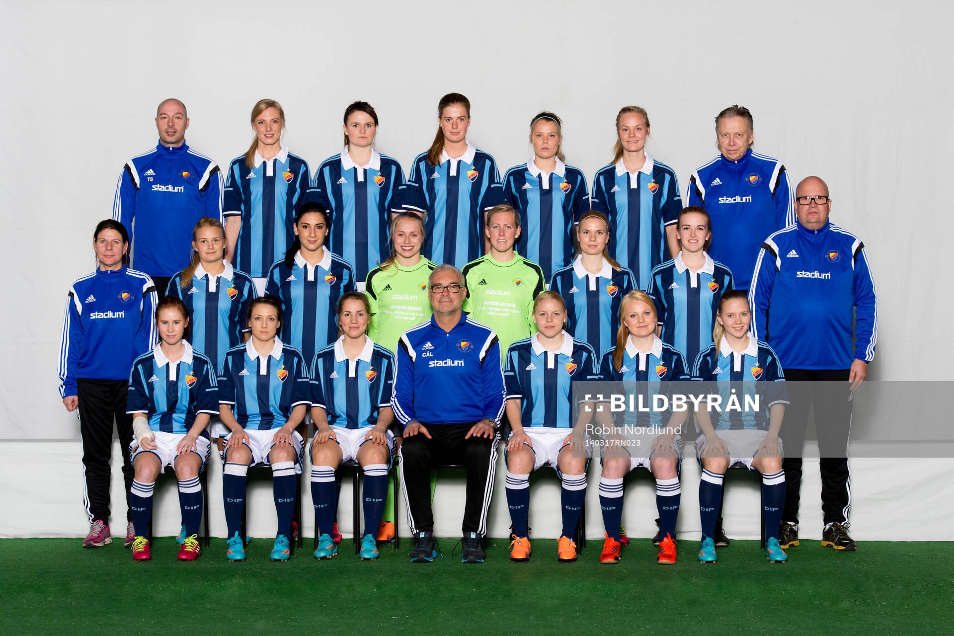 Spelare i damfotbollslaget Djurgården