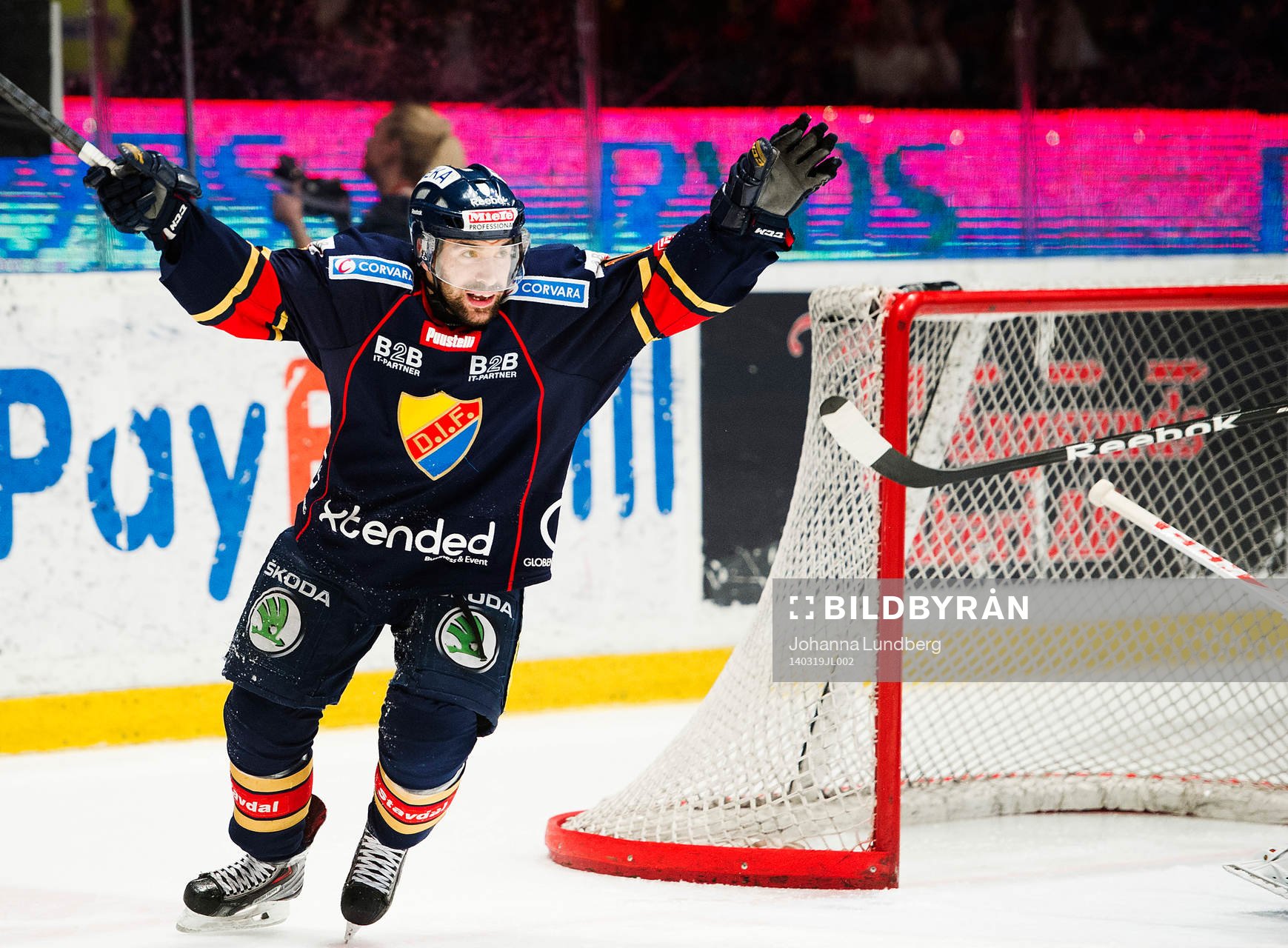 Djurgårdens  Steve Saviano  jublar