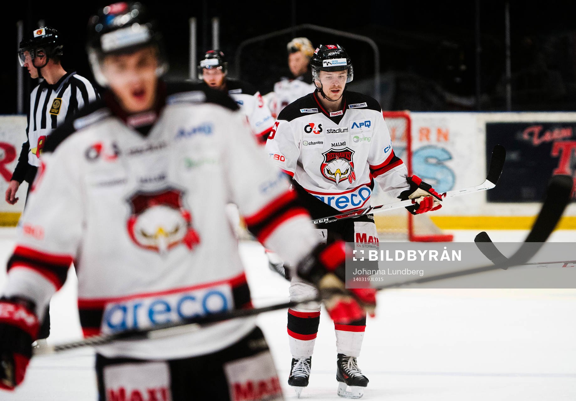 Malmö Redhawks spelare deppar